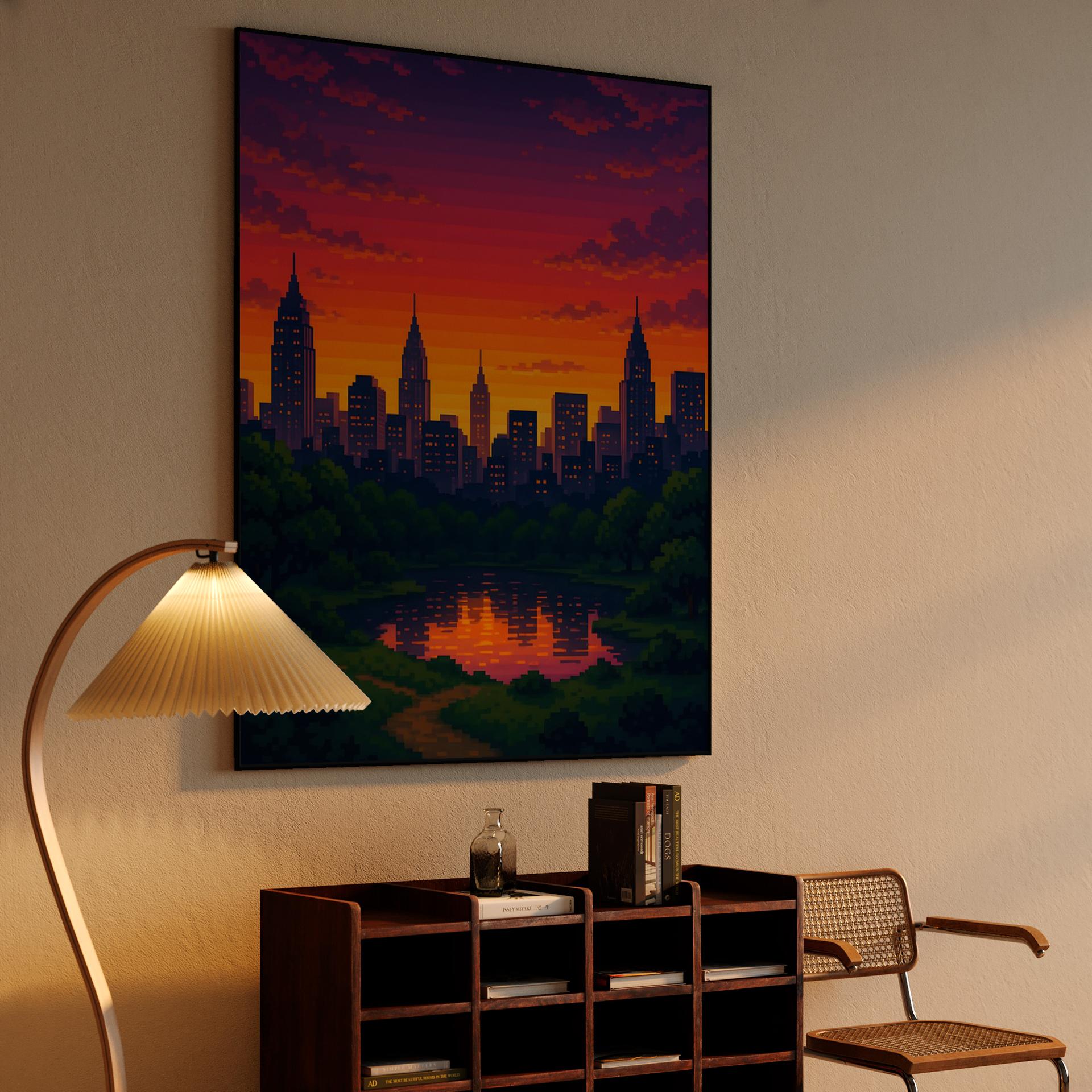 8-Bit New York Sunset