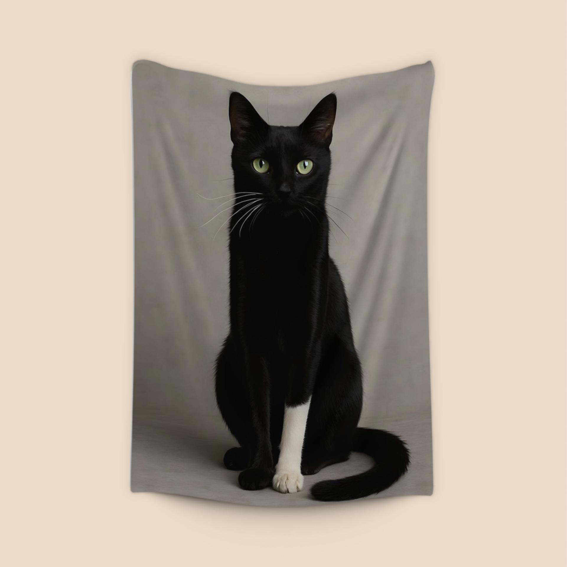 Black Cat with White Paw