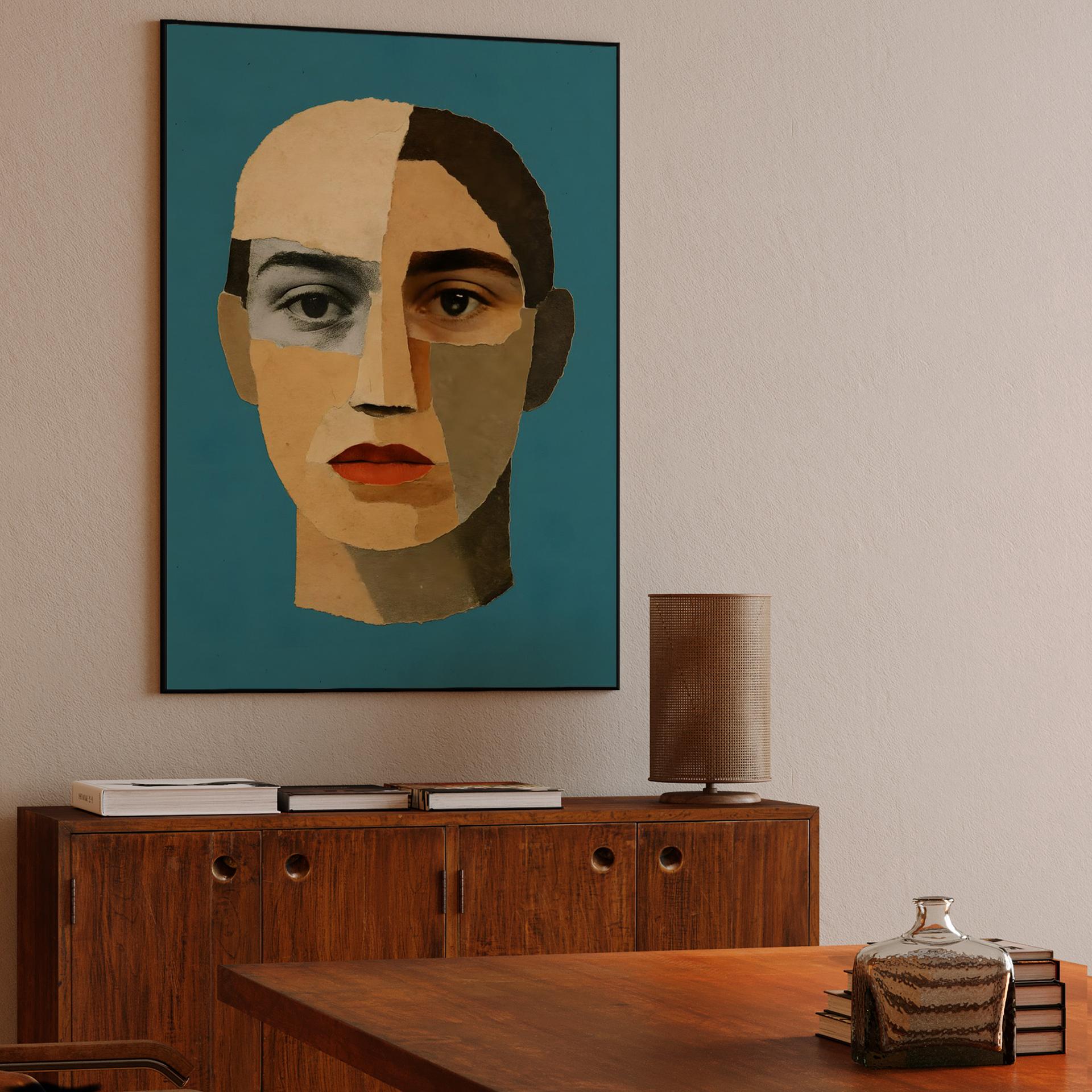 Fragmented Paper Portrait