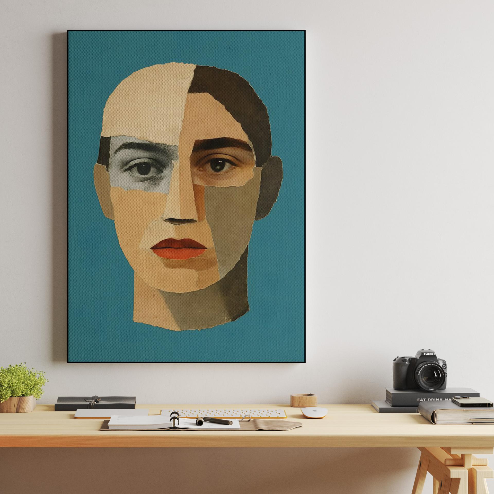 Fragmented Paper Portrait