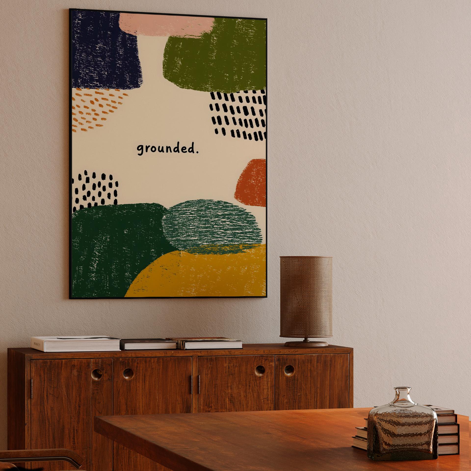 Grounded Earthy Boho Abstract Typography