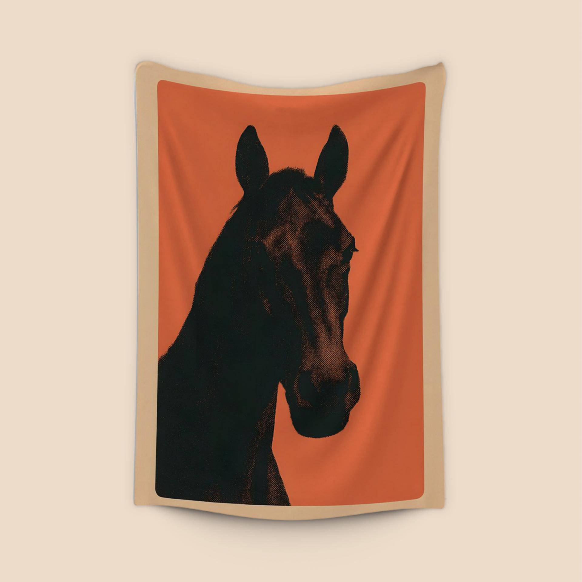 Halftone Horse Silhouette