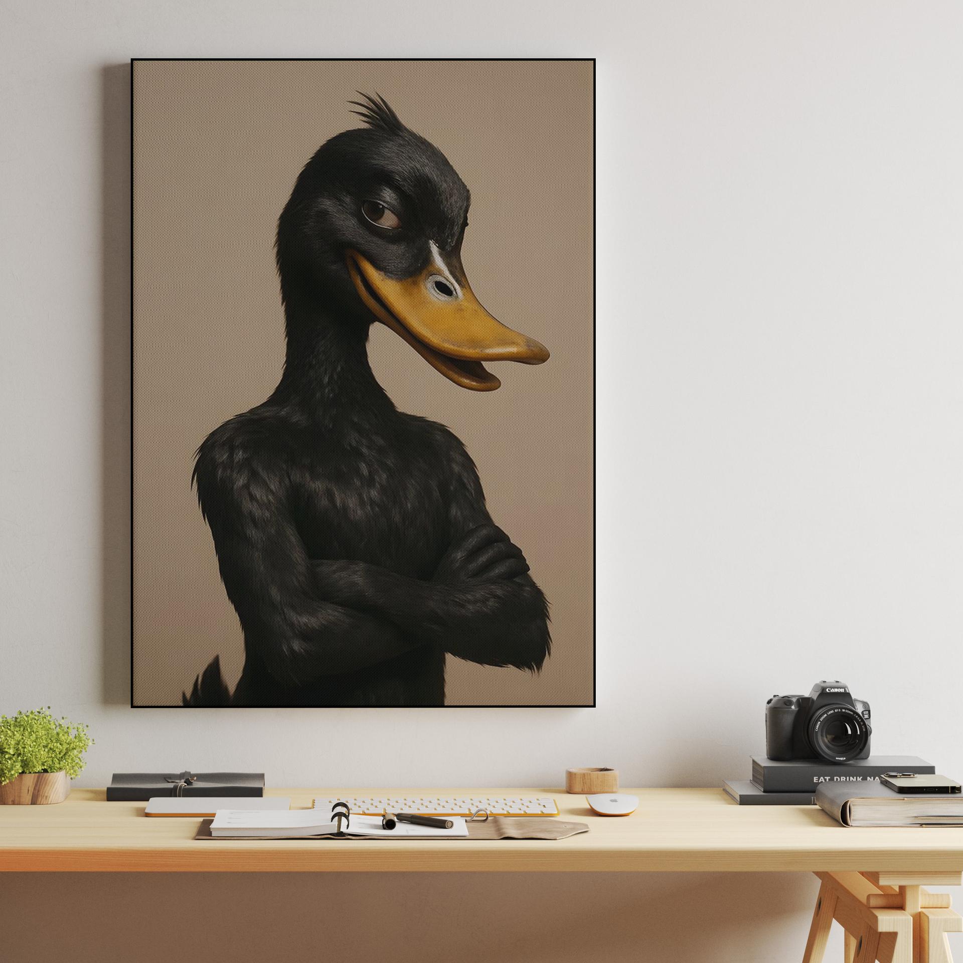 Hyperrealistic Daffy Portrait