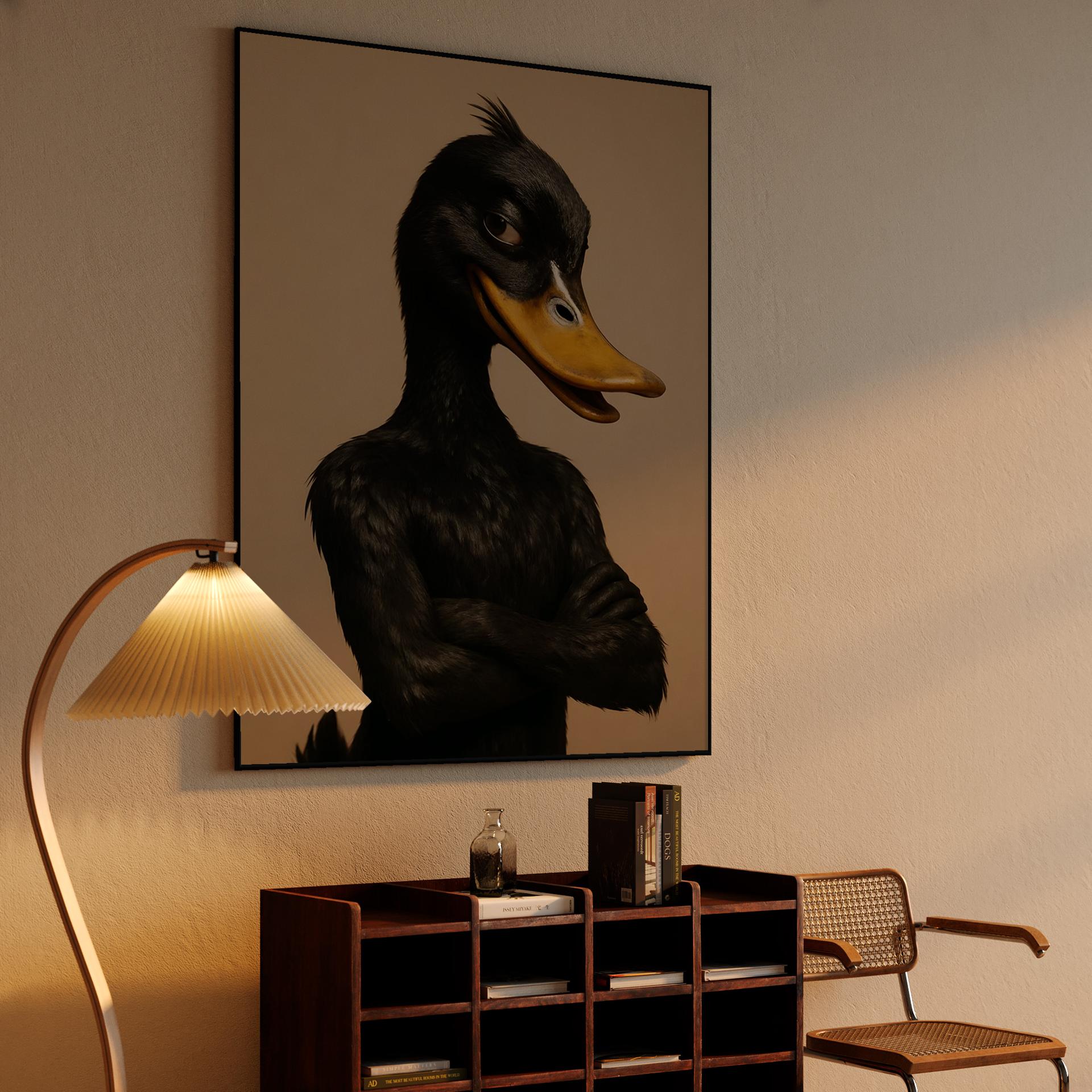 Hyperrealistic Daffy Portrait