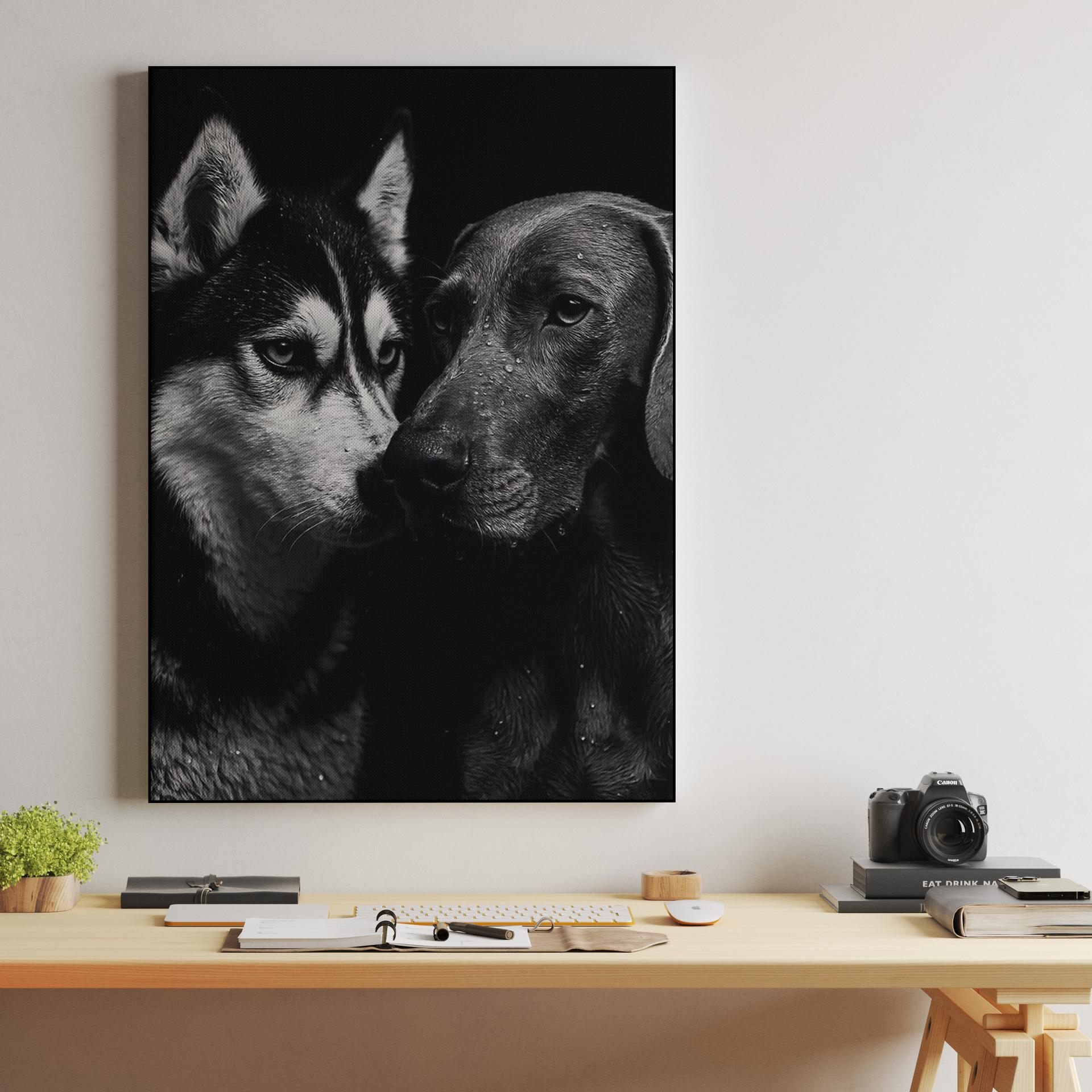 Rain Soaked Canine Companions