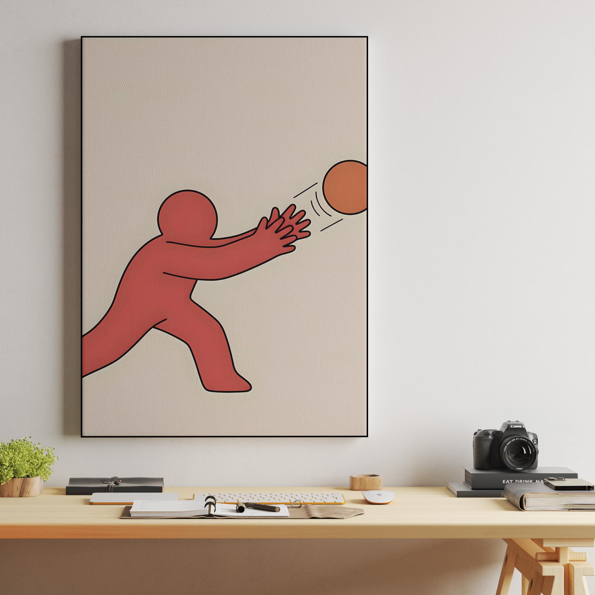 Red Figure Basketball Catch