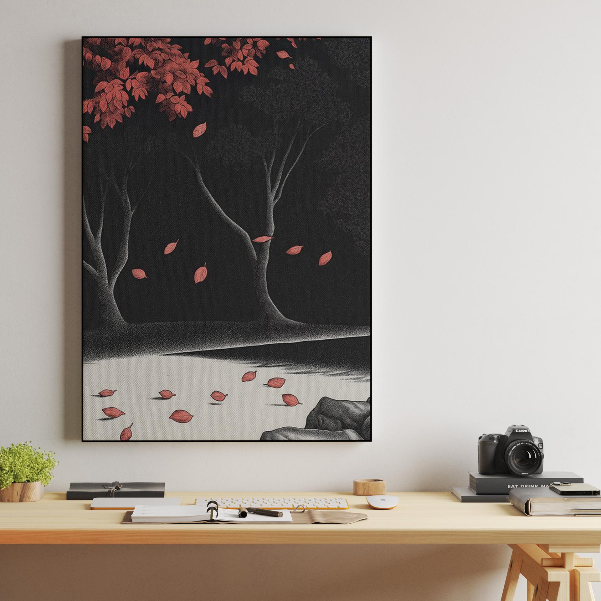 Stippled Autumn Night