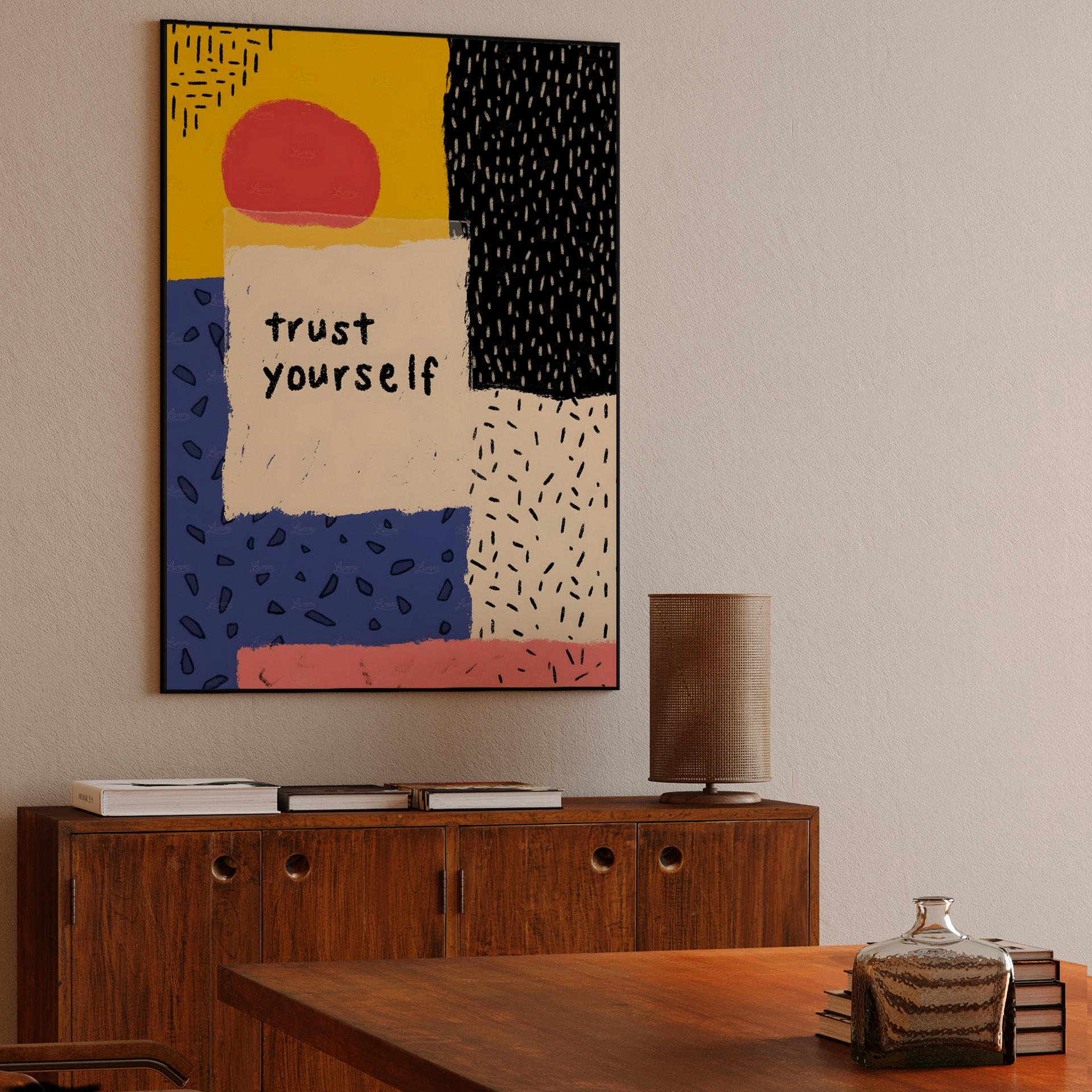 Trust Yourself Abstract Collage