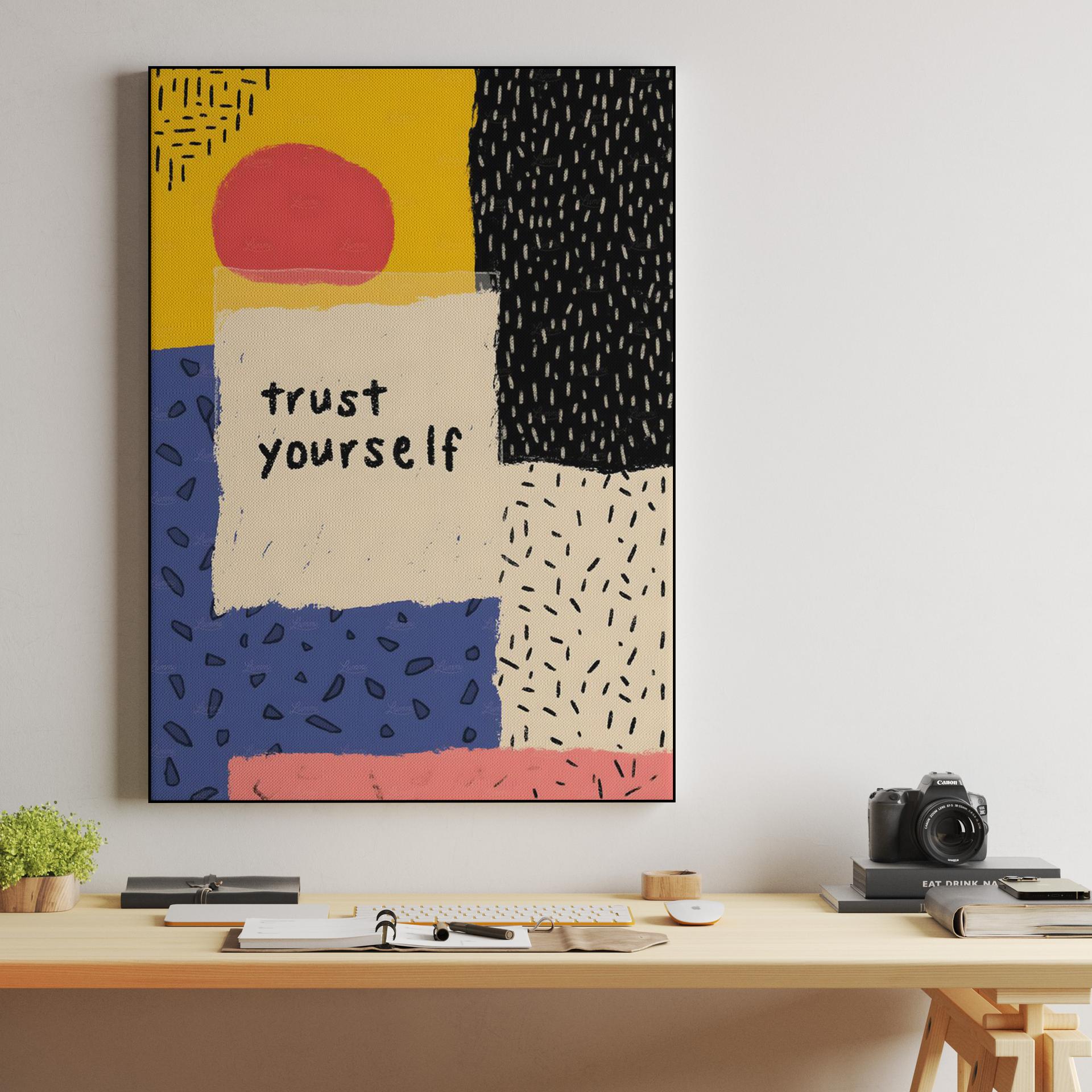 Trust Yourself Abstract Collage