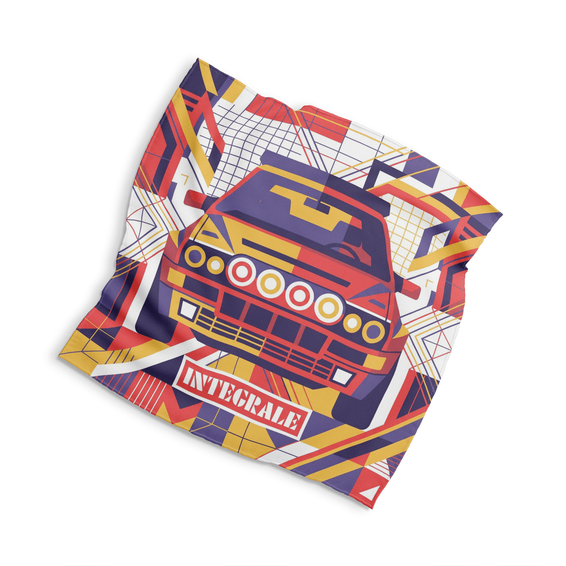 Lancia Delta Integrale Symmetrical Geometric Poster