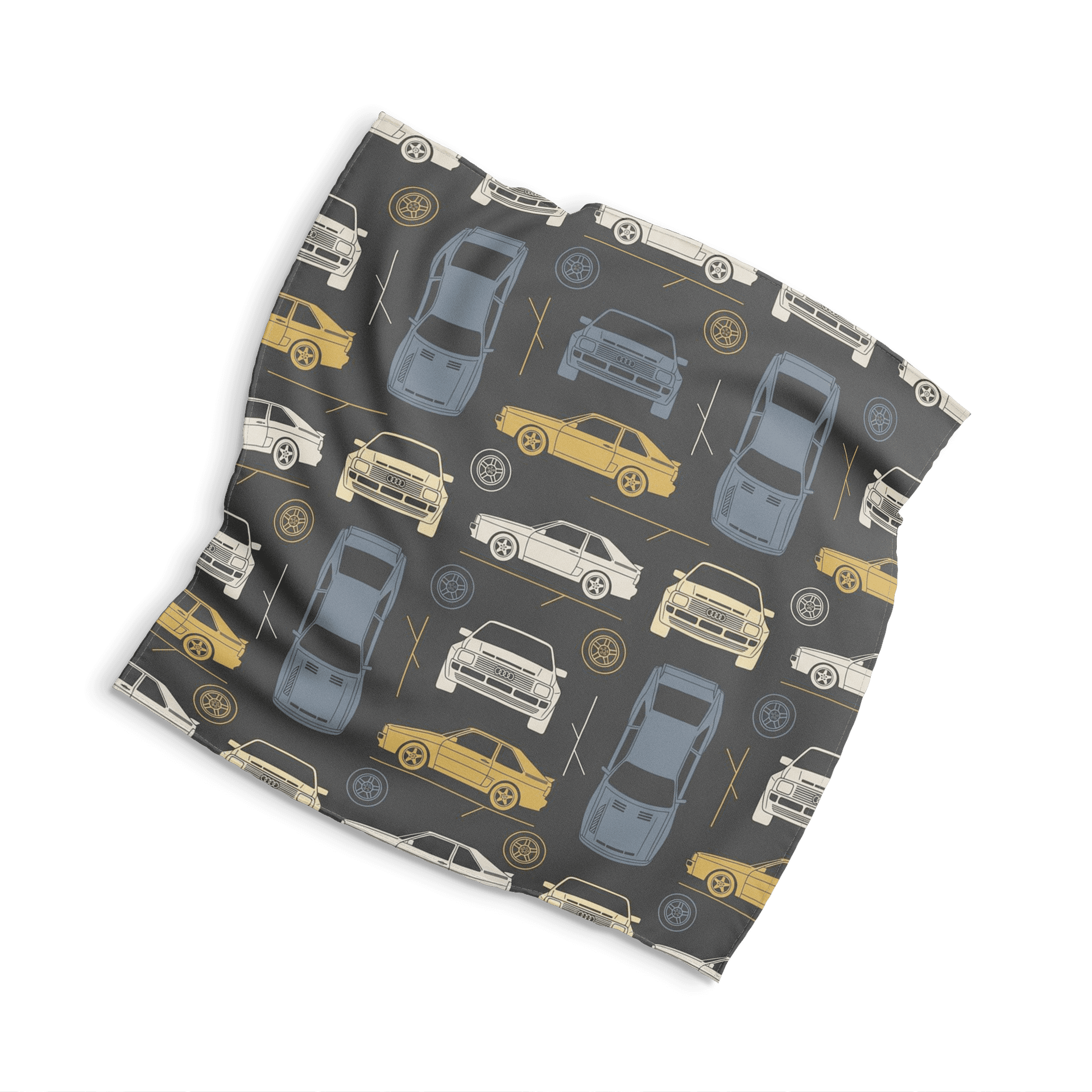 Audi Quattro Retro Seamless Pattern Art
