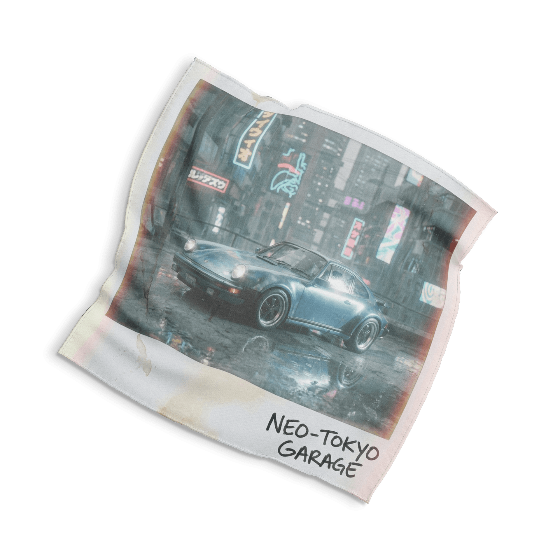 Neo-Tokyo Garage: Classic Porsche 911 Polaroid