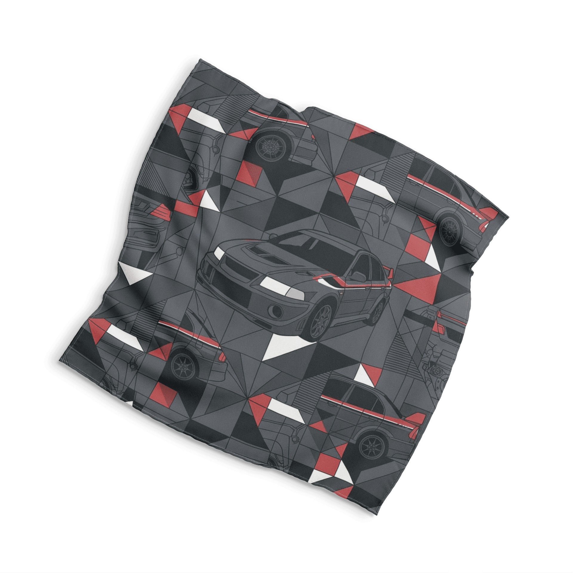Mitsubishi Lancer Evo Geometric Seamless Pattern Art