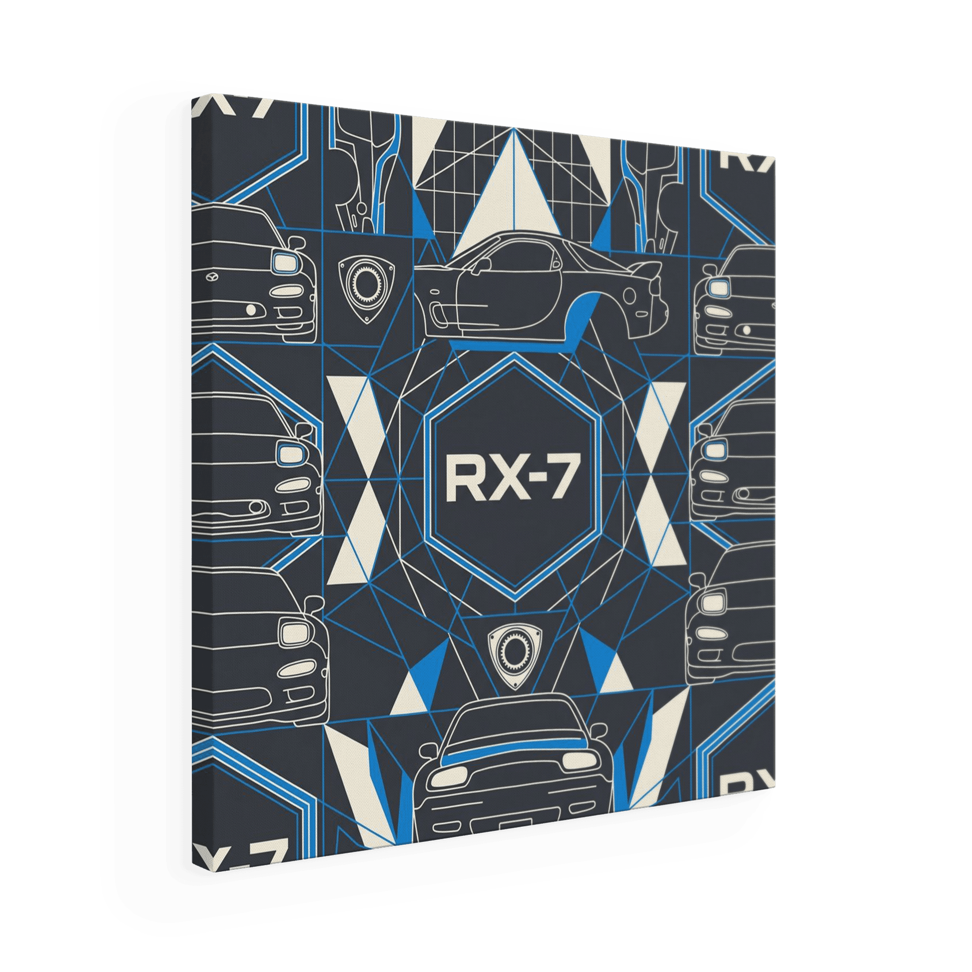 Geometric RX-7 FD3S Pattern Art