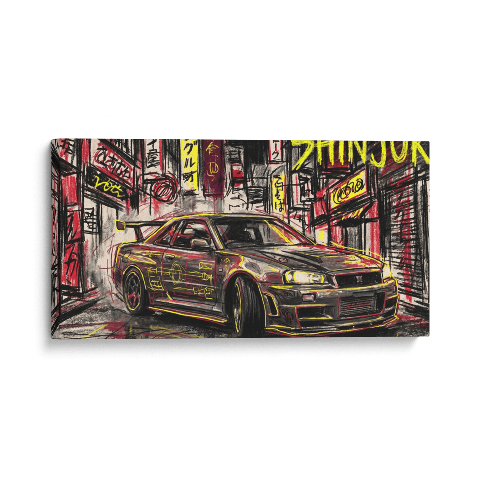 Shinjuku Raw: Nissan Skyline GT-R R34 Sketch