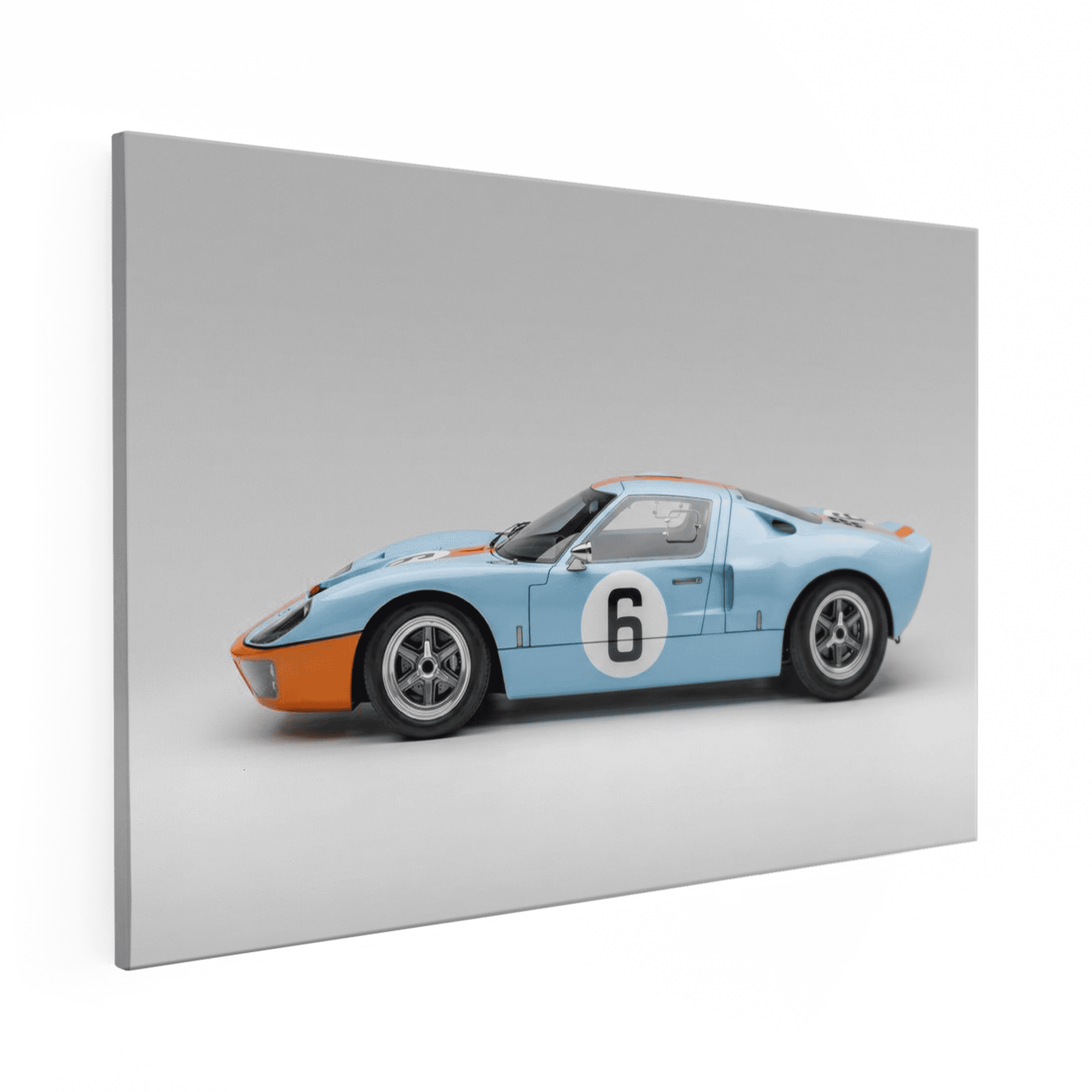 Ford GT40 Gulf Livery Number 6 Studio Shot