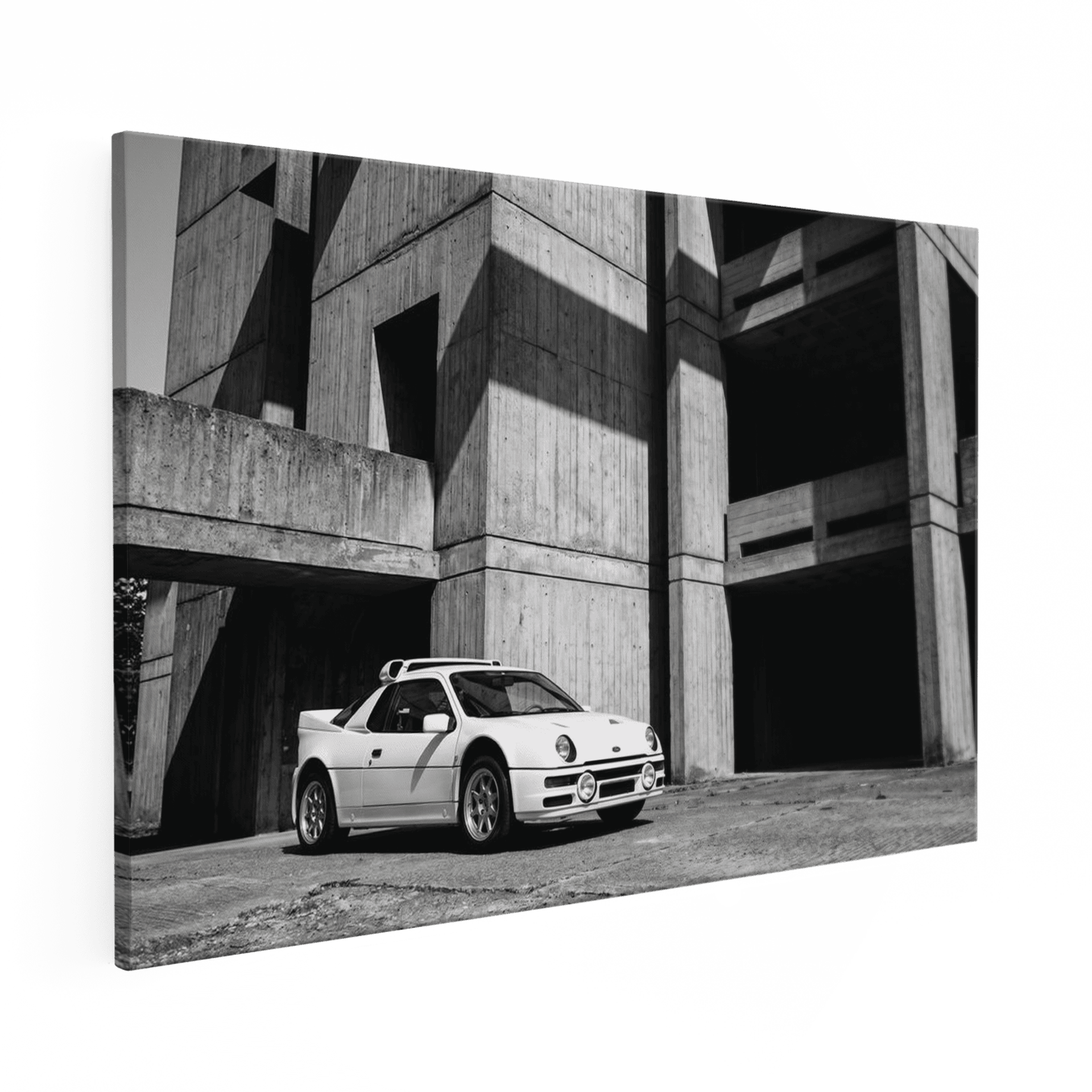 Stark Contrast: Ford RS200 and Brutalist Architecture