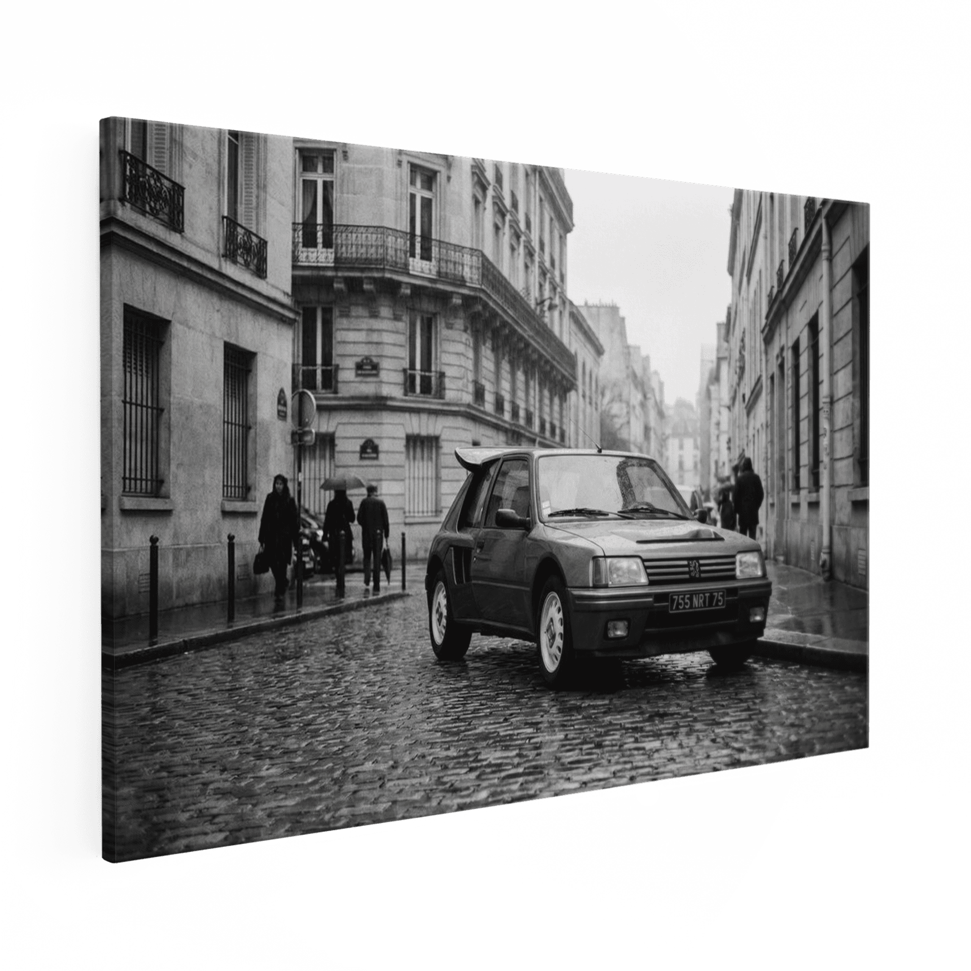Rainy Paris - Peugeot 205 T16 on Cobblestone