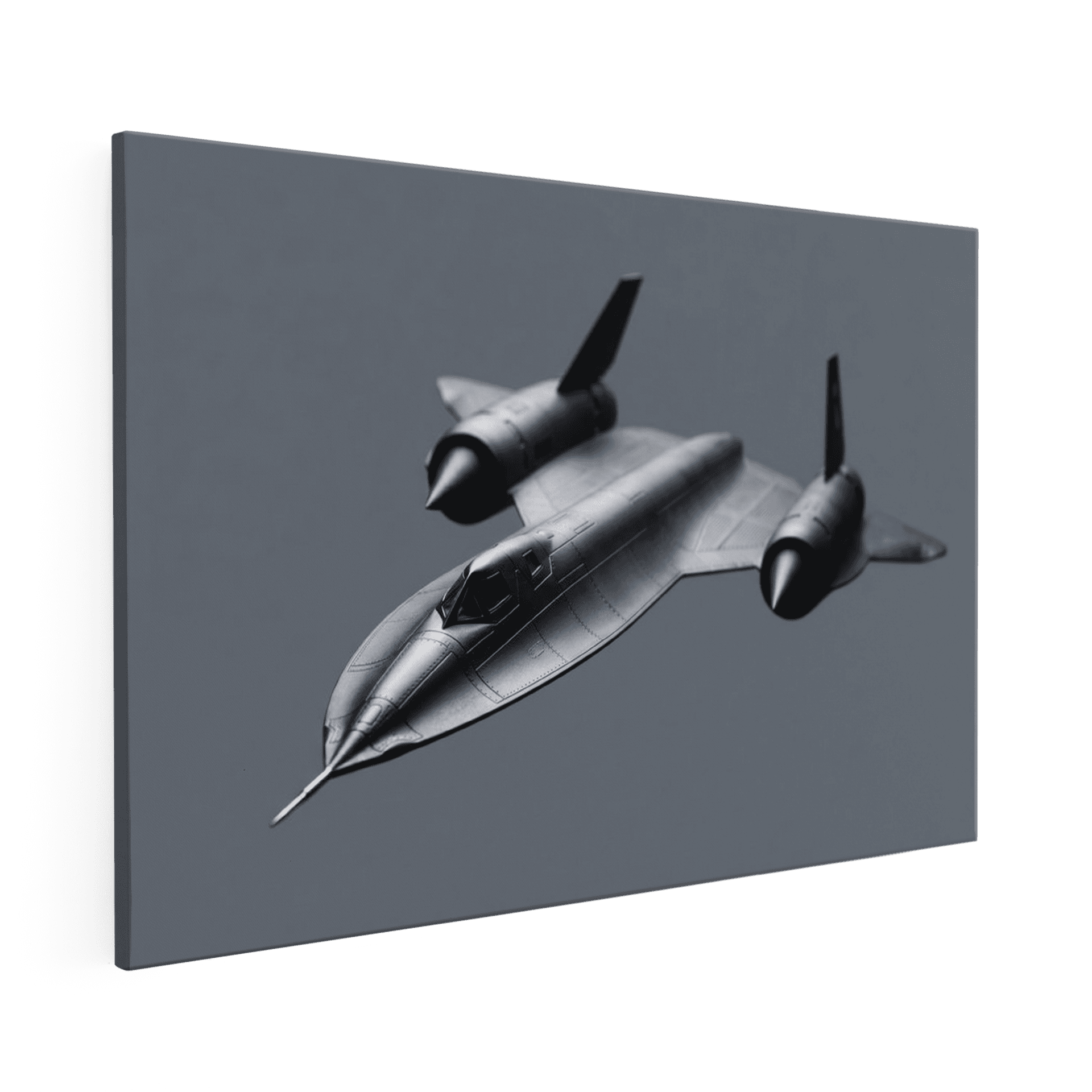 Sleek Titanium SR-71 Blackbird