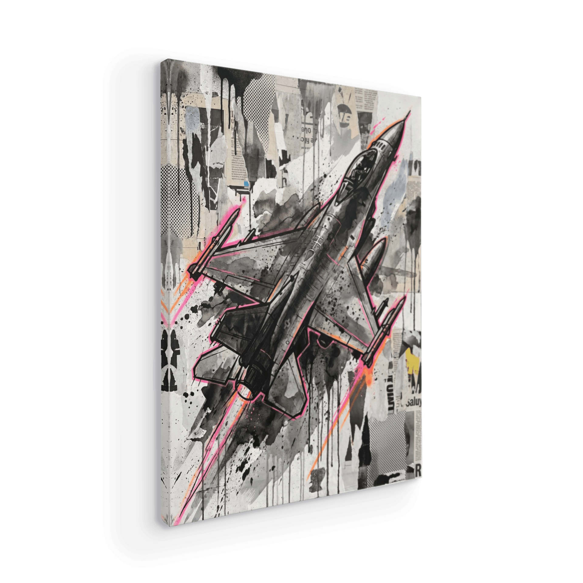 F-16 Street Art Collage