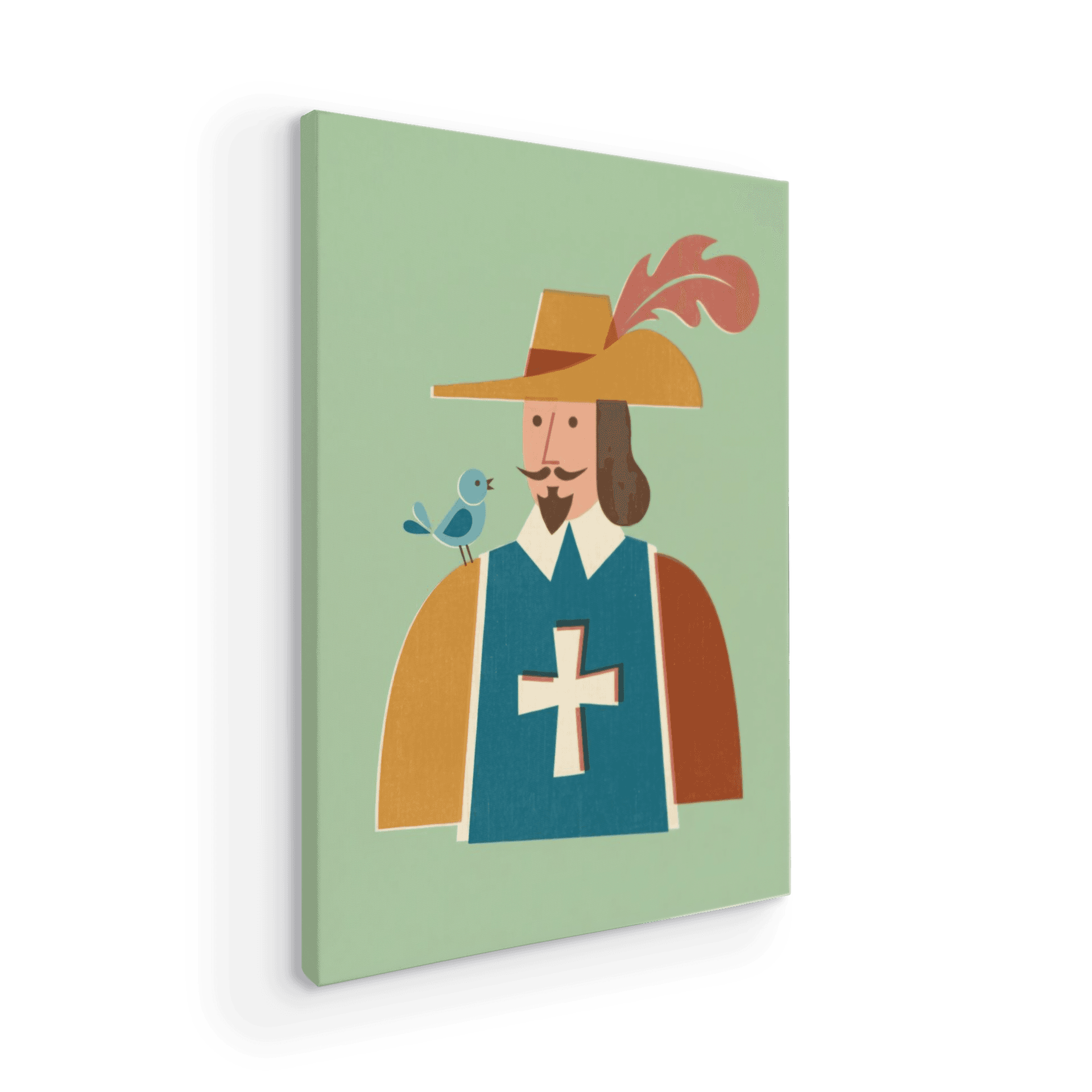 The Musketeer's Song: Minimalist French Guard Art