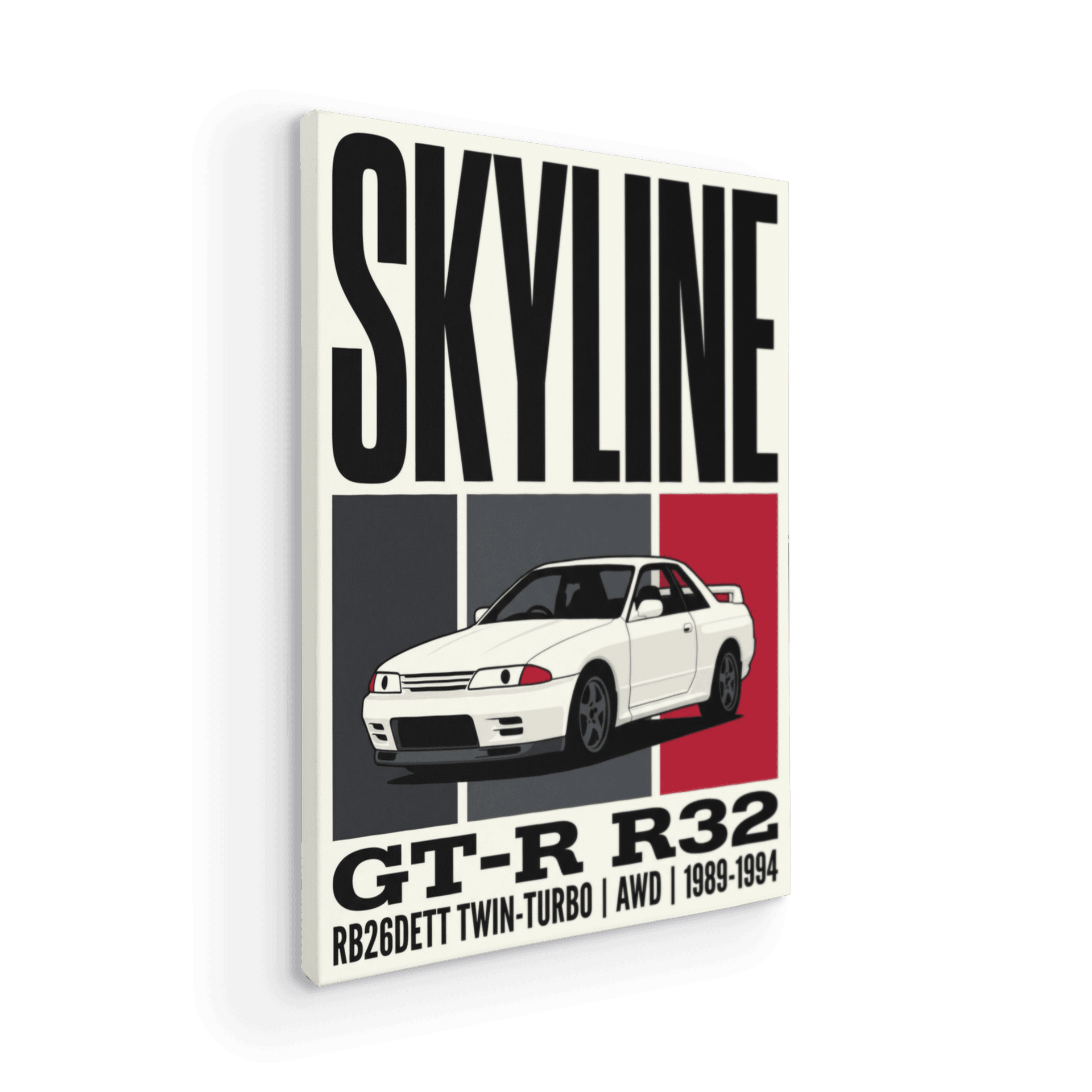 Skyline GT-R R32 Retro Poster