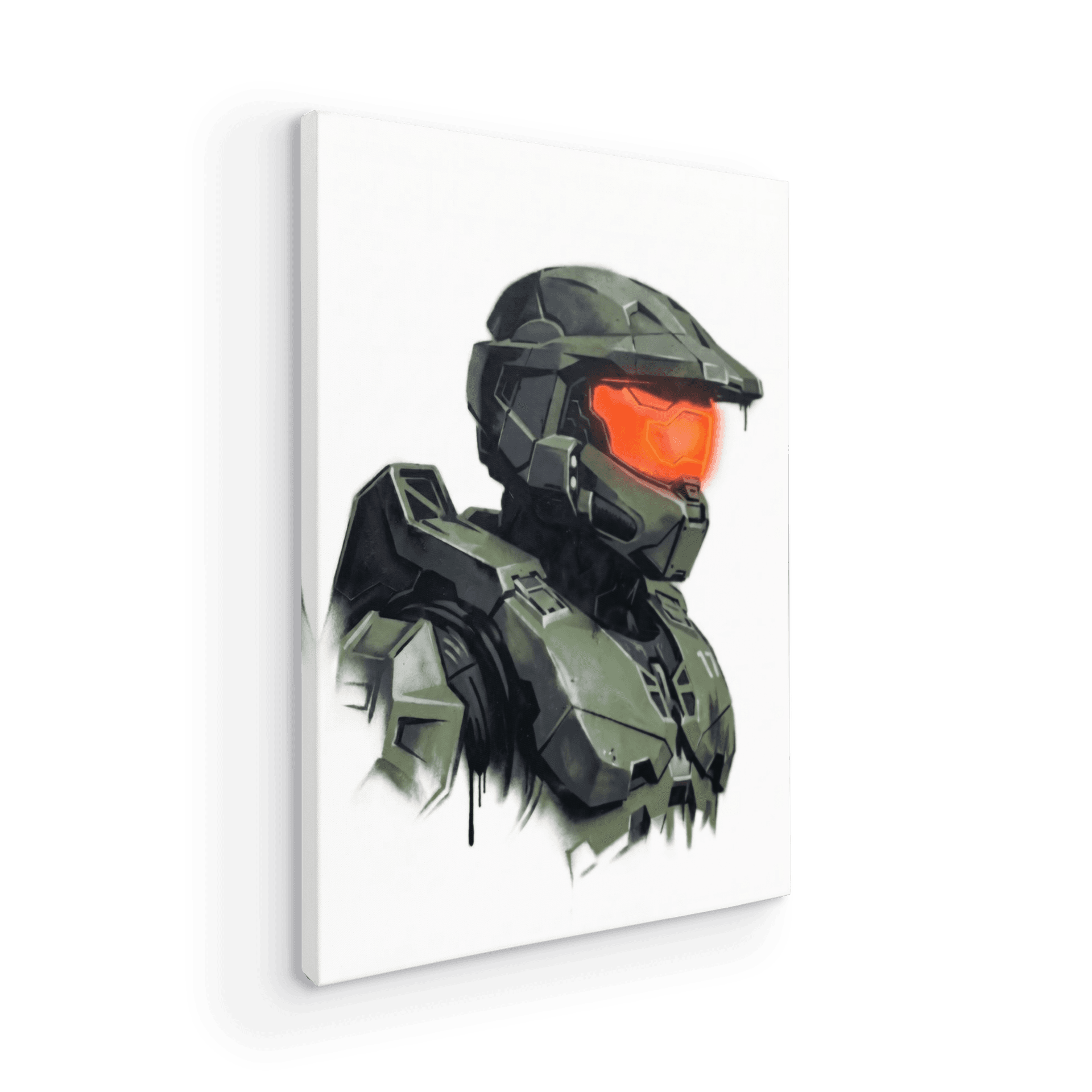 Master Chief Stencil Portrait