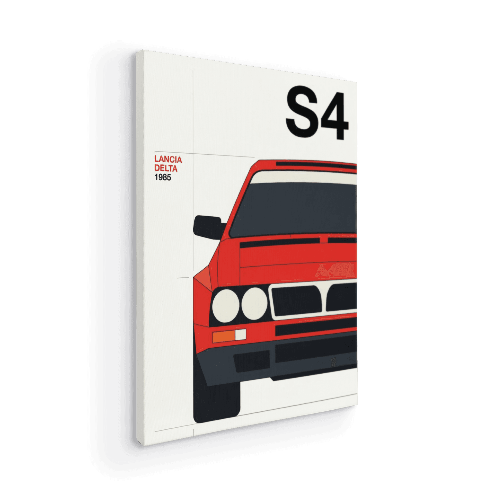 Lancia Delta S4 1985 Minimalist Poster