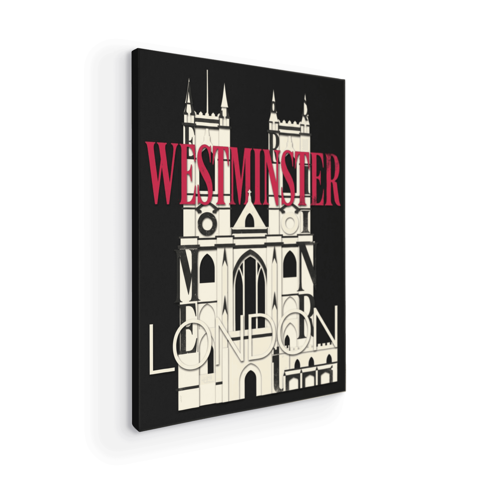 Minimalist Westminster Abbey London Graphic