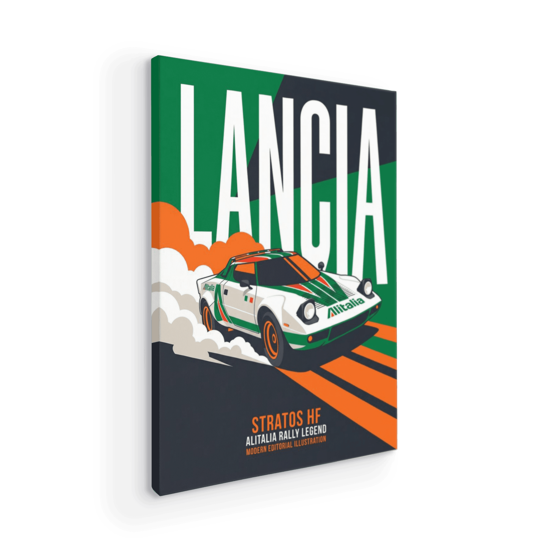 Lancia Stratos HF Alitalia Editorial Illustration