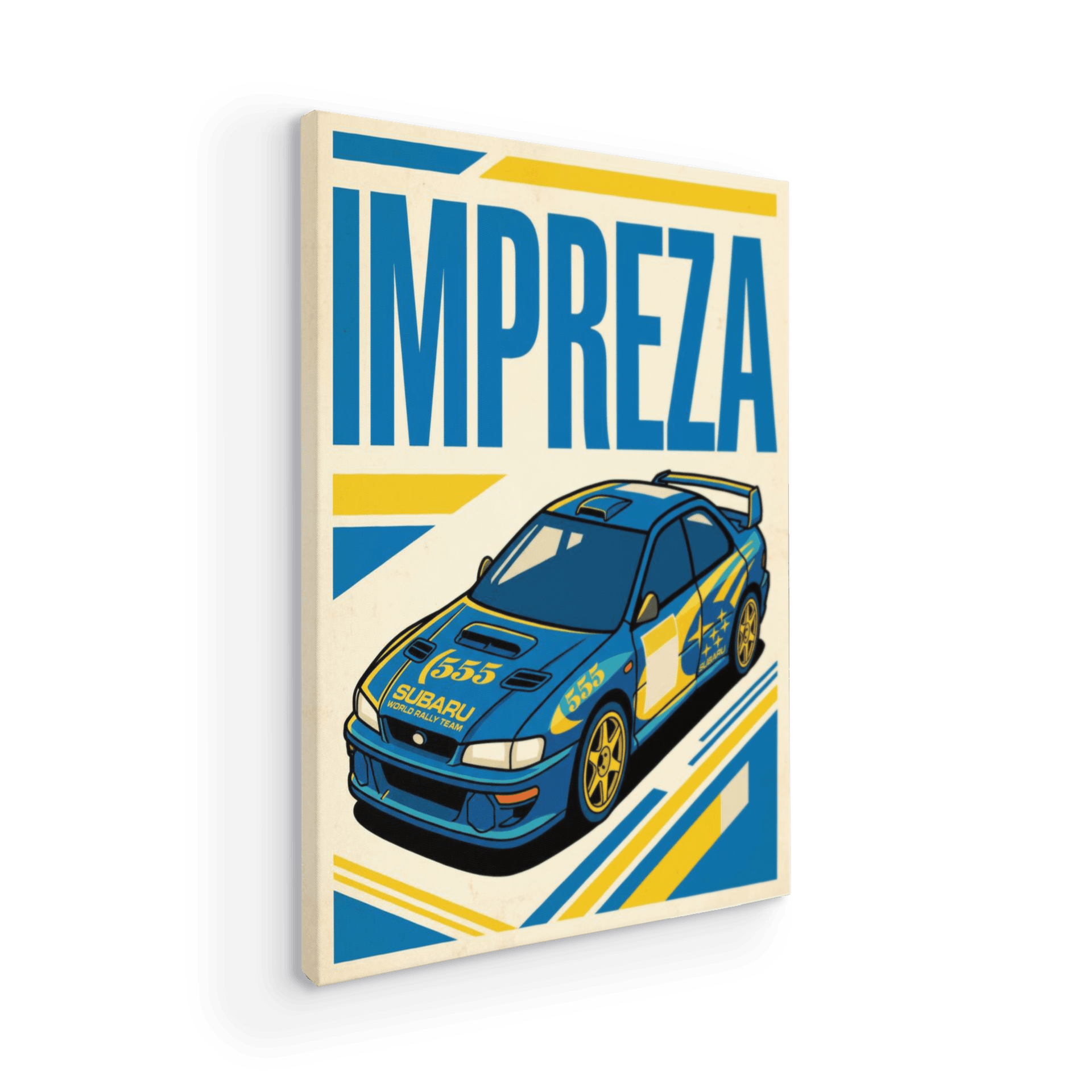 Retro Impreza 555 Rally Poster