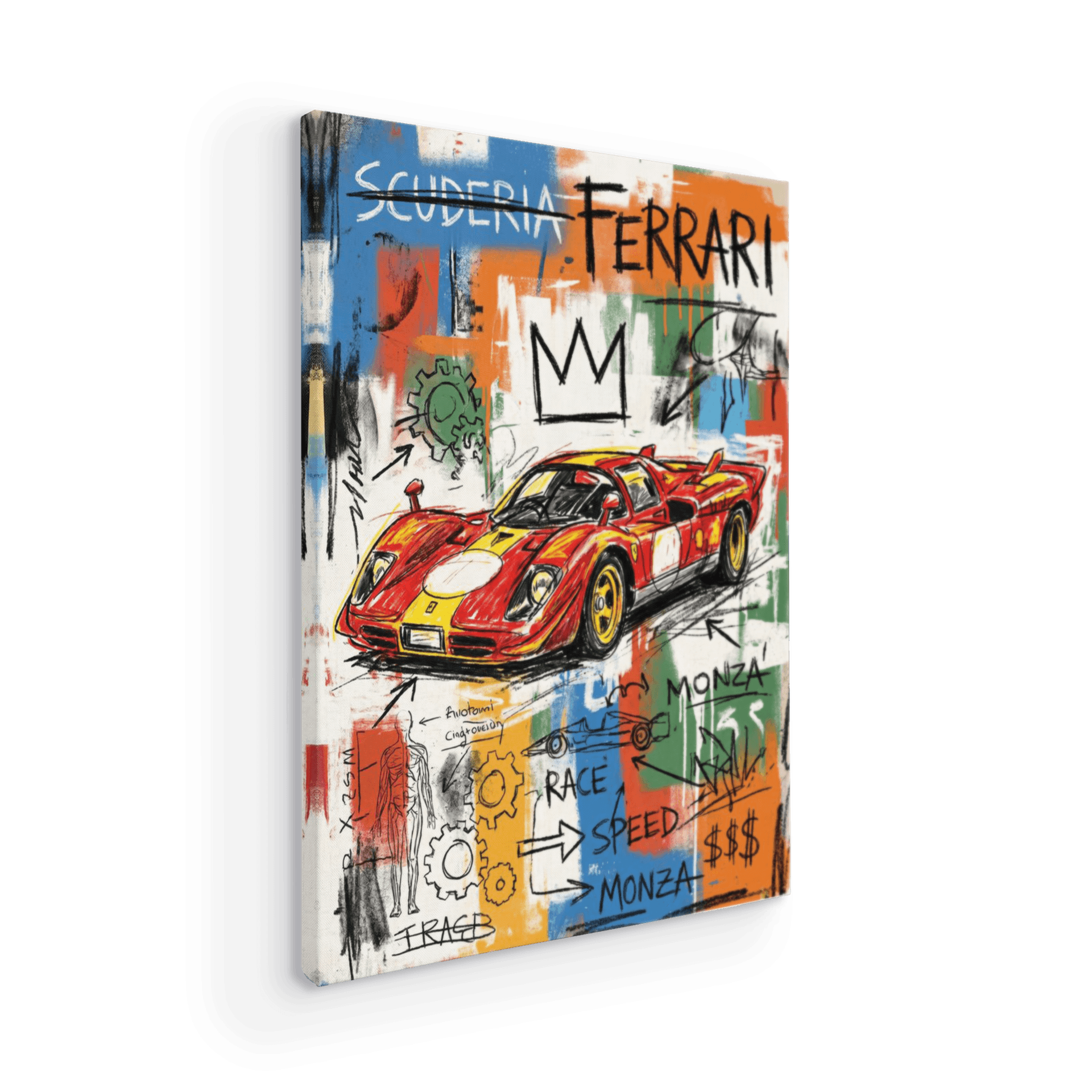 Ferrari 512S Basquiat Style Neo-Expressionism
