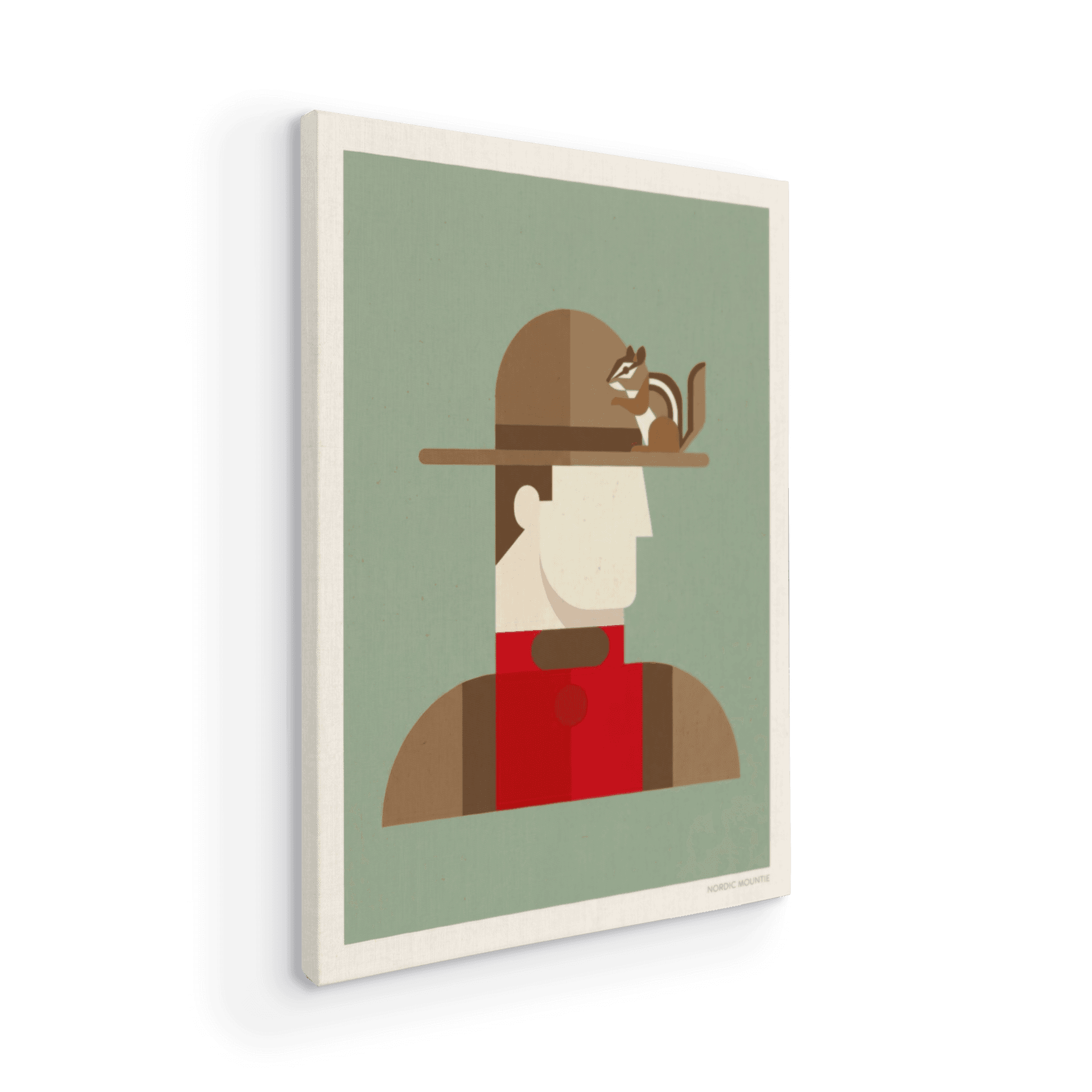 Nordic Mountie: Minimalist Canadian Guard and Chipmunk