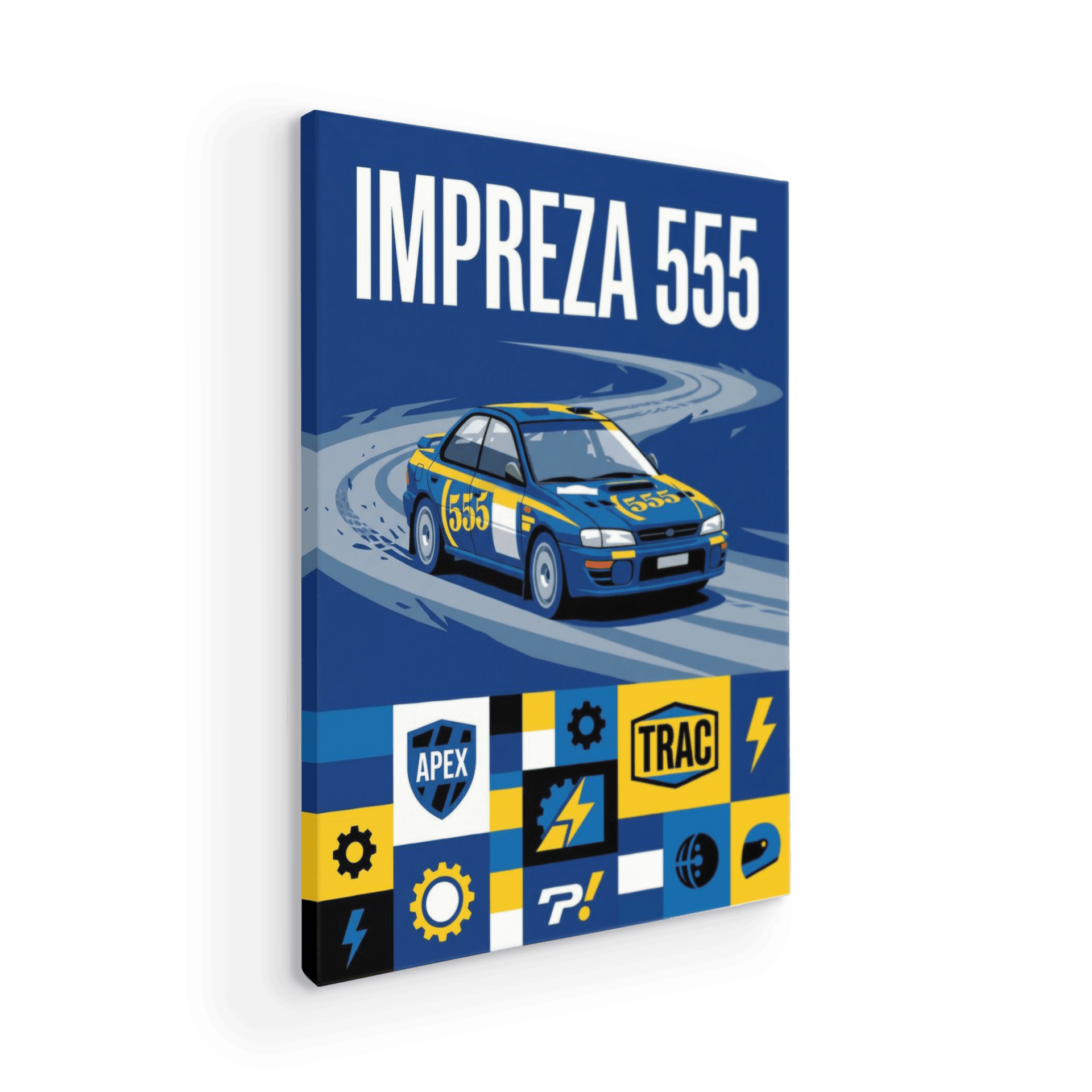 Impreza 555 Graphic Poster Art