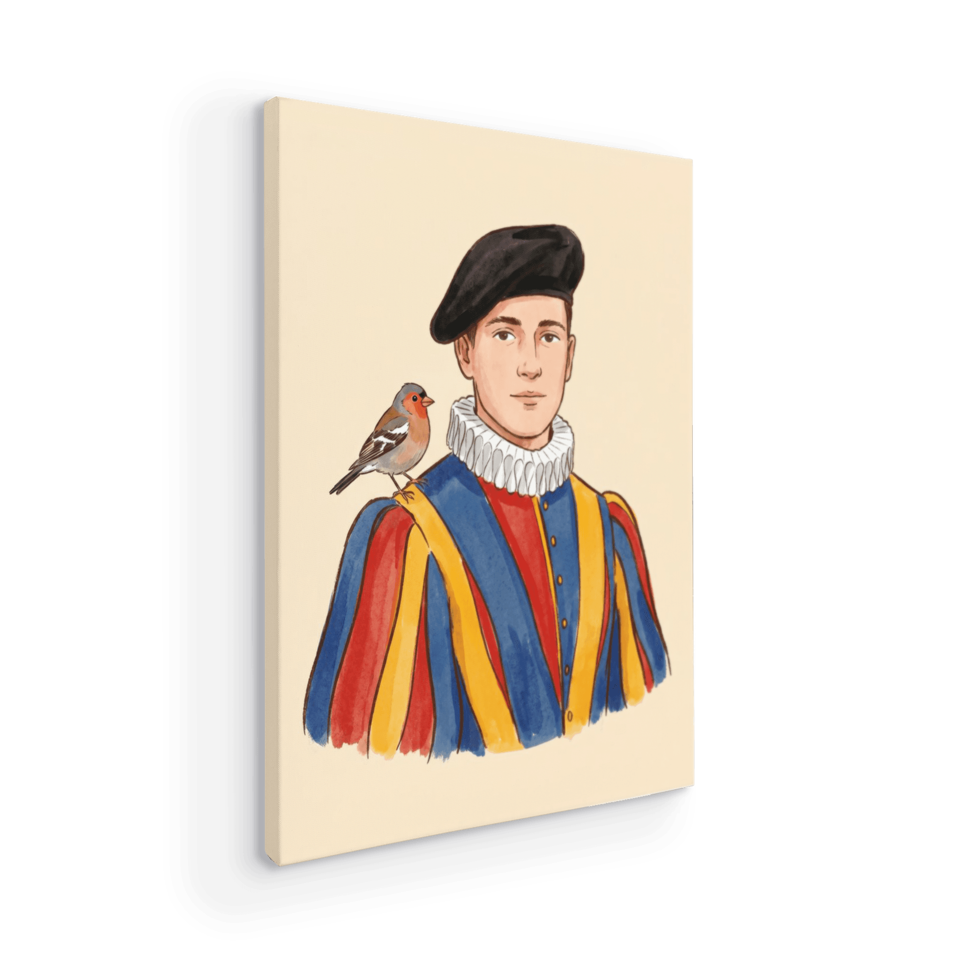 The Guard's Friend: Minimalist Swiss Guard Art