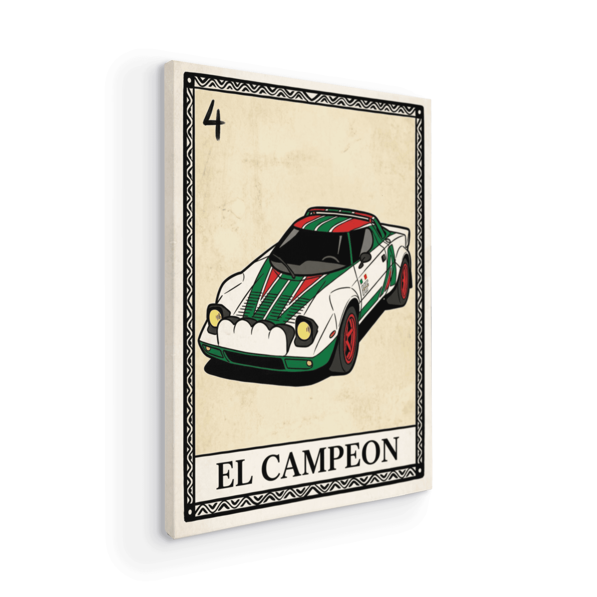 Lancia Stratos El Campeon Loteria Card