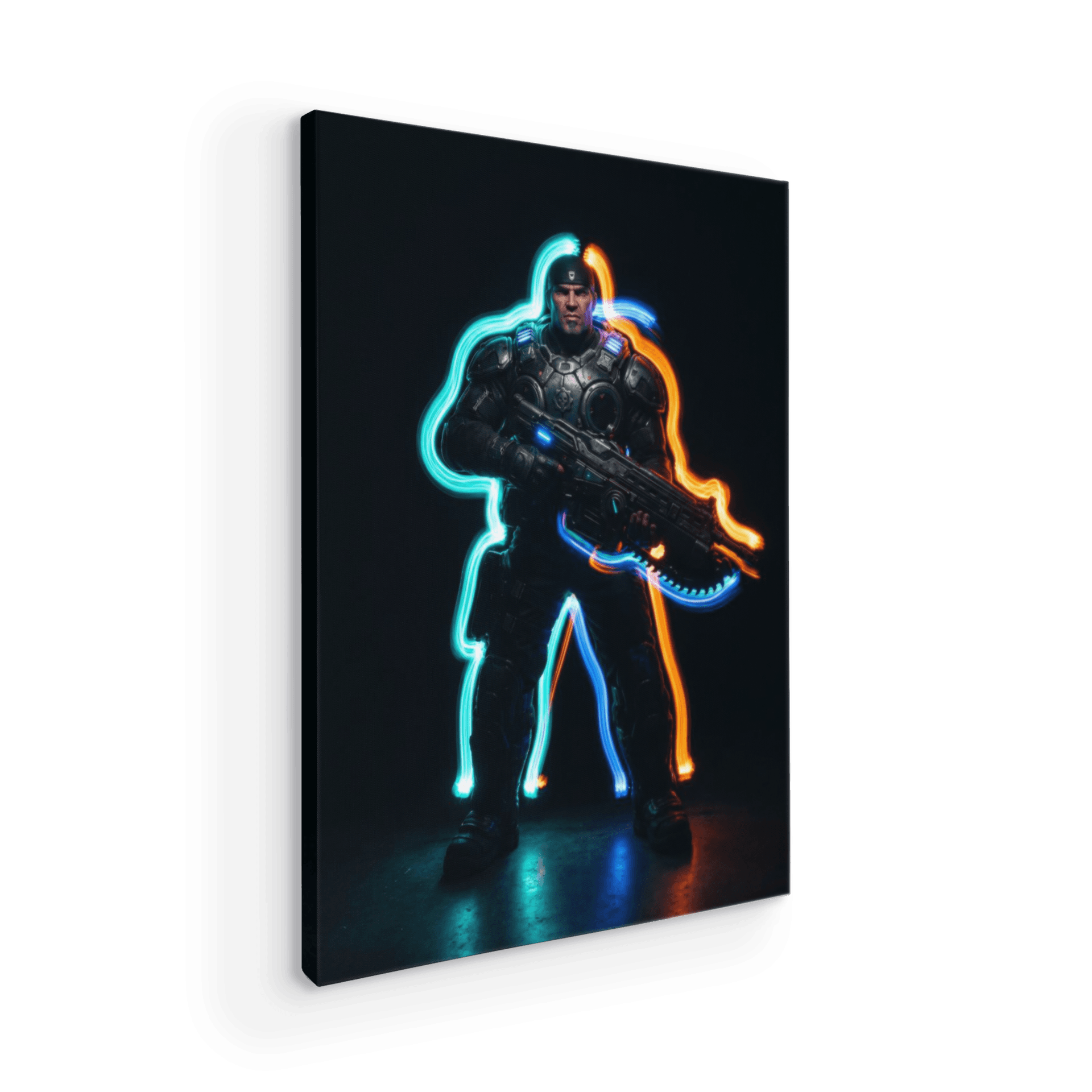 Marcus Fenix Neon Light Trails