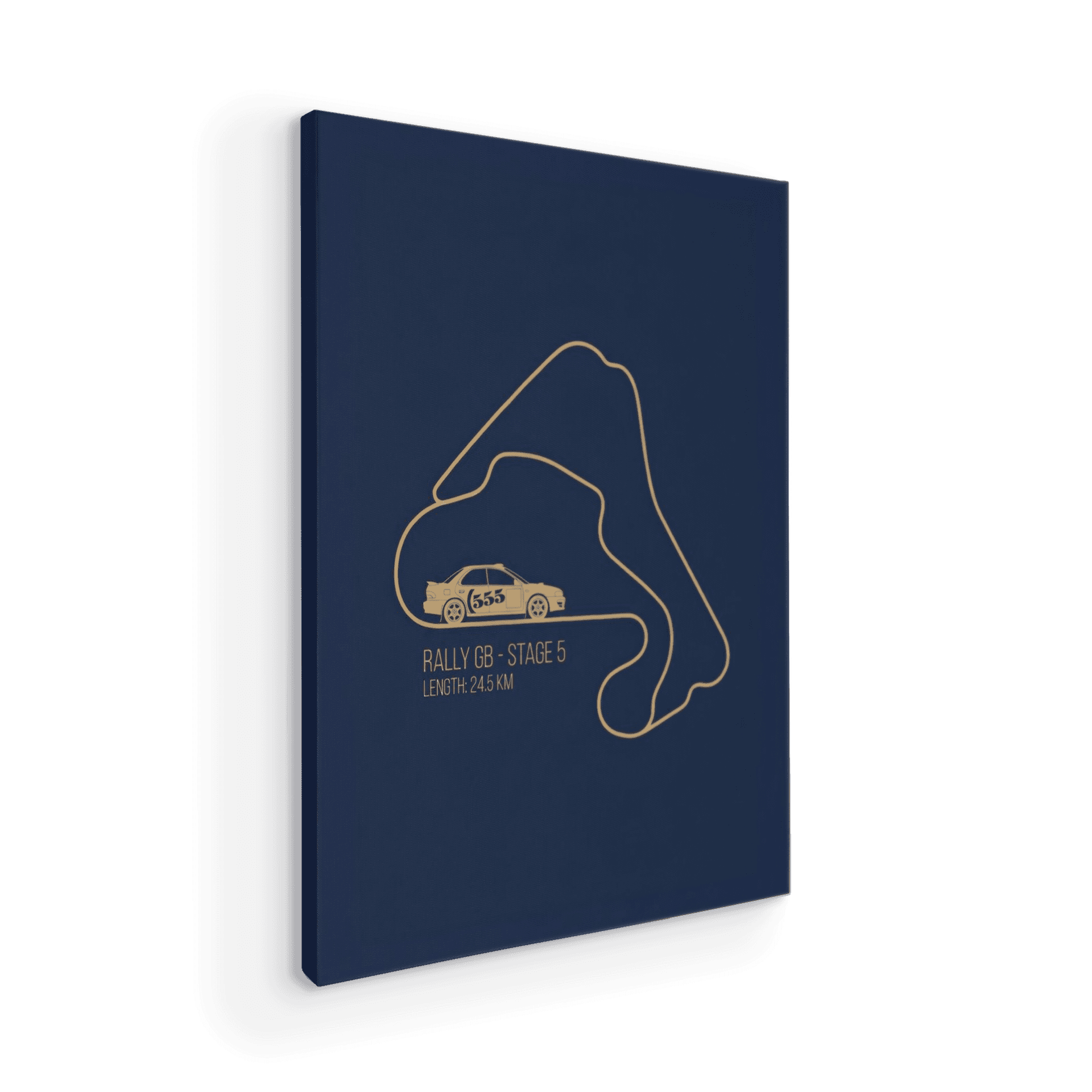 Minimalist Impreza Rally GB Track Map