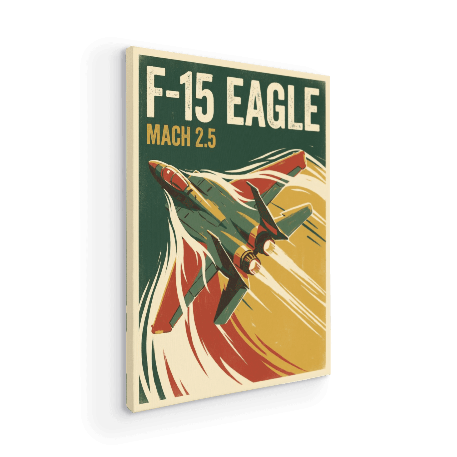 F-15 Eagle Mach 2.5 Retro Poster