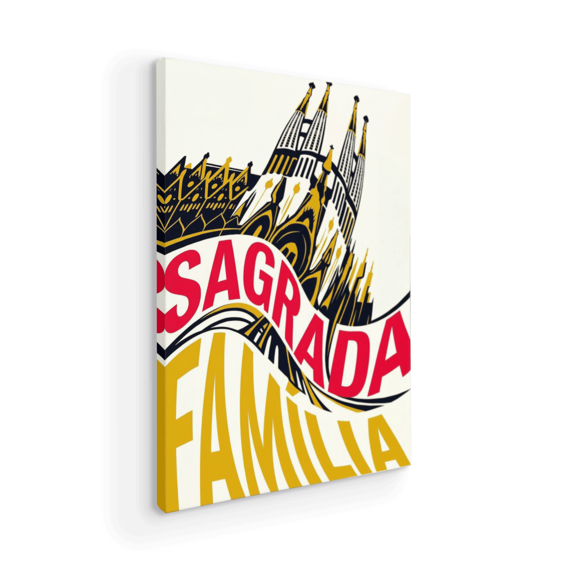 Minimalist Sagrada Familia Graphic