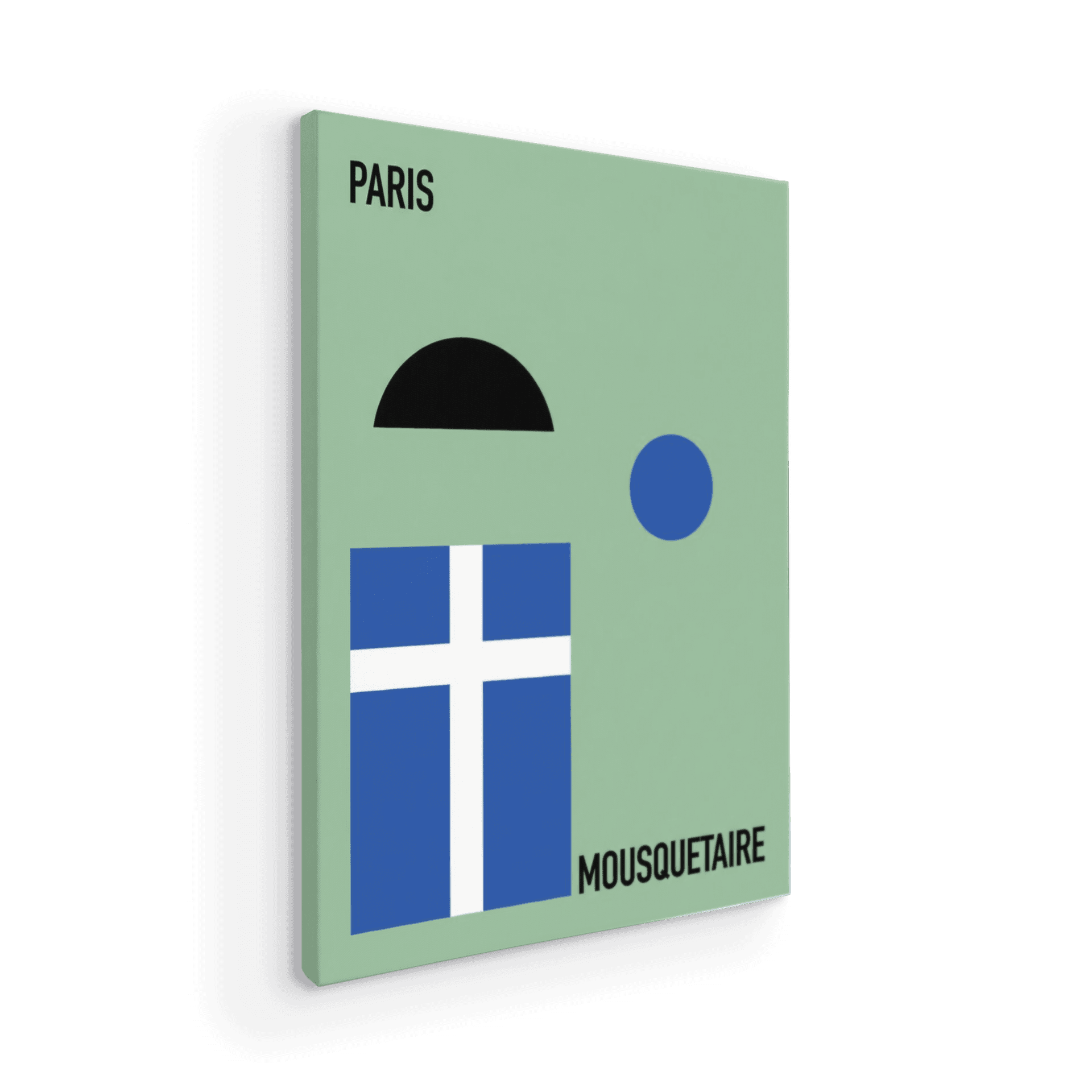 Bauhaus Mousquetaire: Abstract French Guard Art