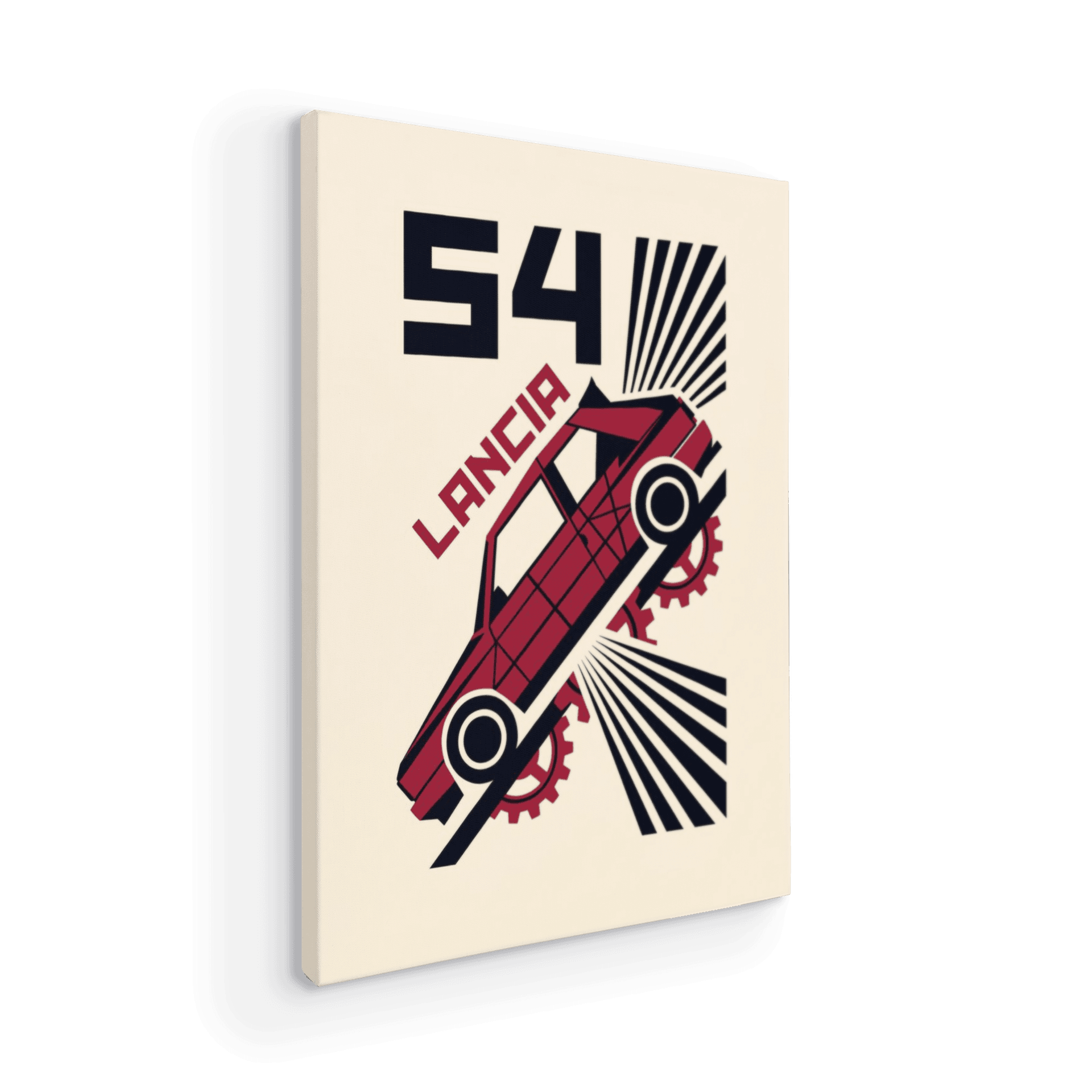 Lancia Delta S4 - Avant-Garde Constructivist Poster