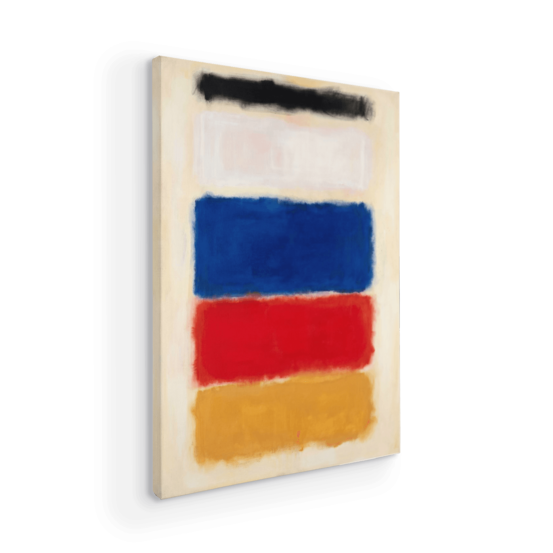 Harmony in Blue, Red and Yellow: Color Field Art