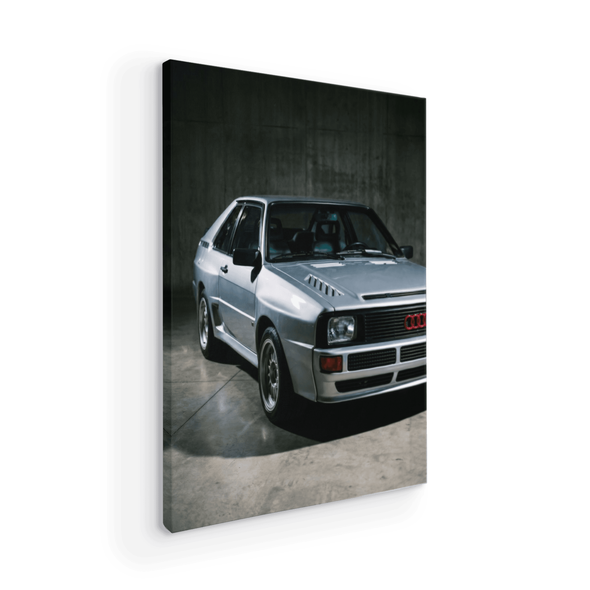 Audi Sport Quattro Silver Industrial Studio Portrait