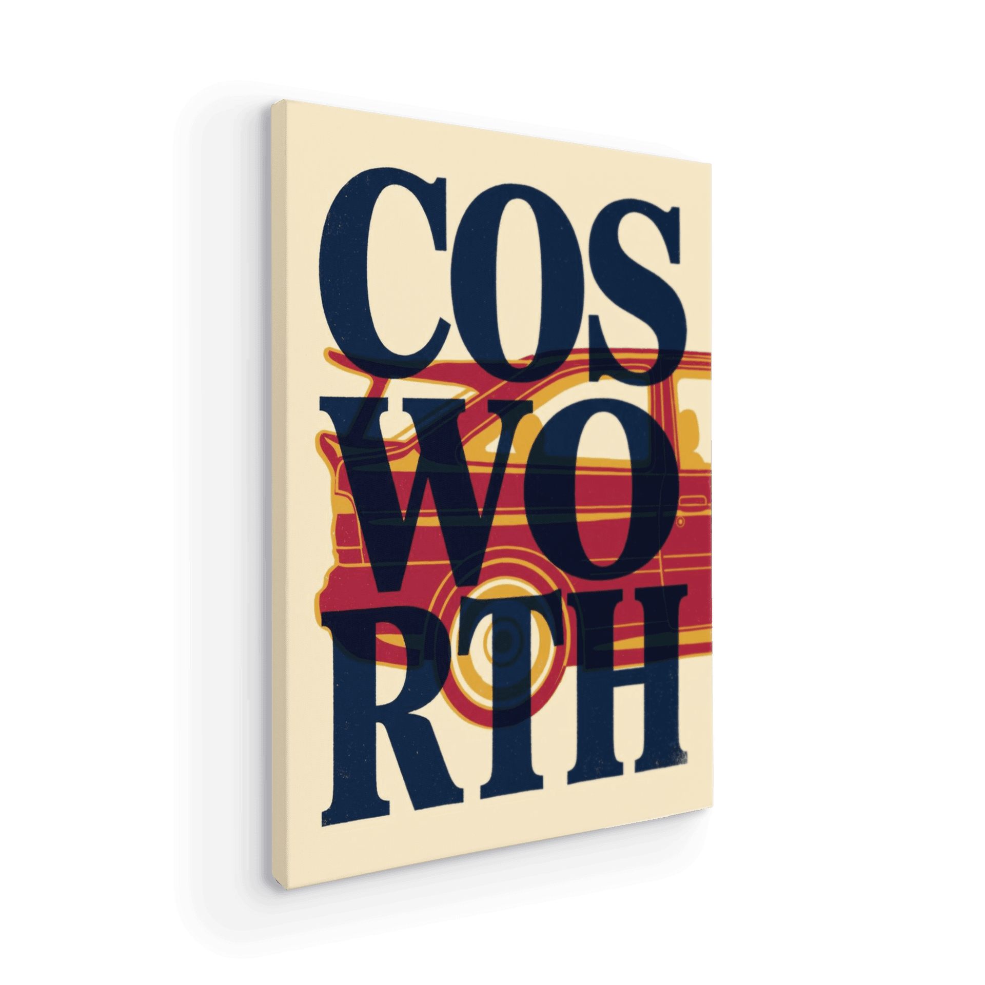Ford Cosworth Vintage Graphic Screenprint Poster