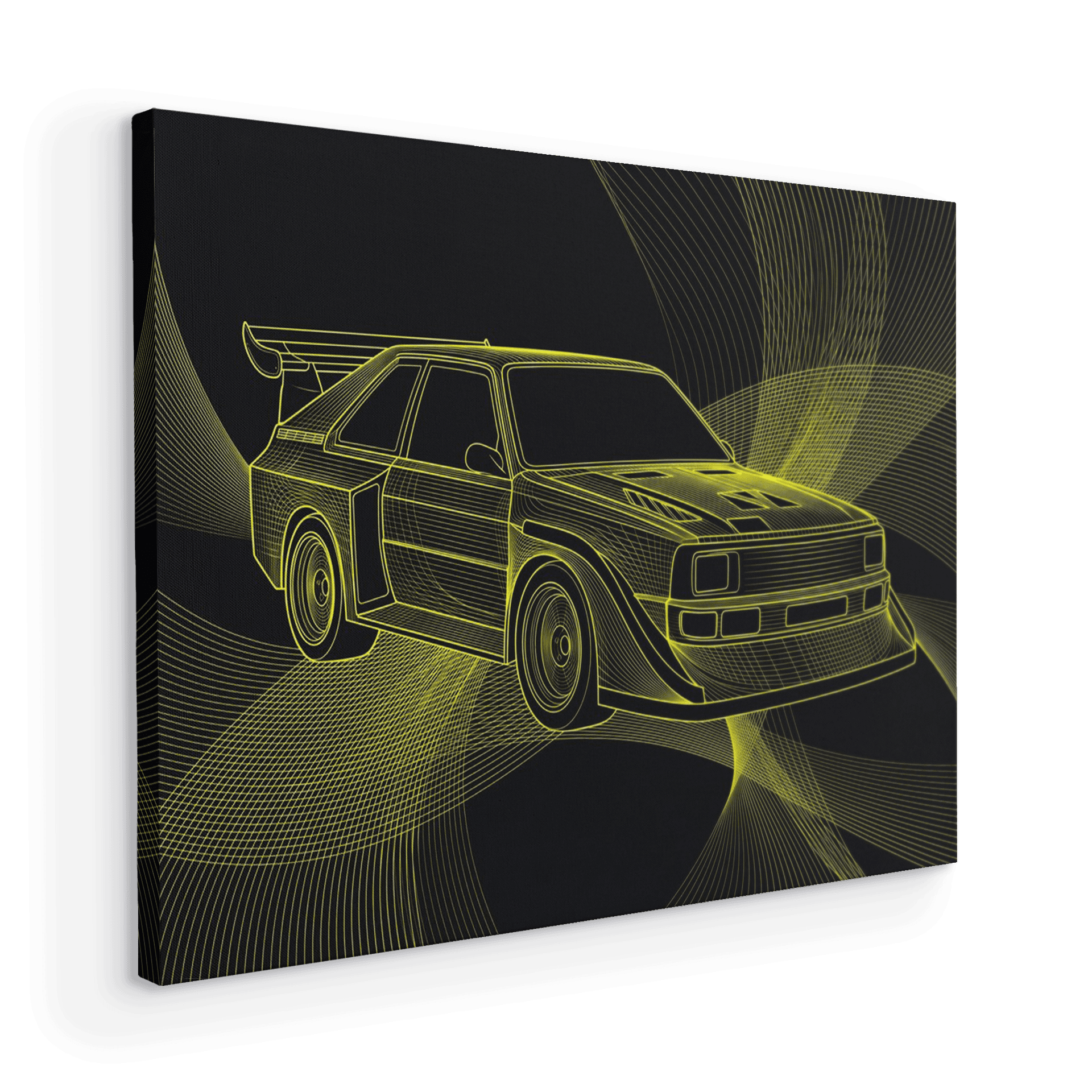 Quattro S1 Wireframe Wave
