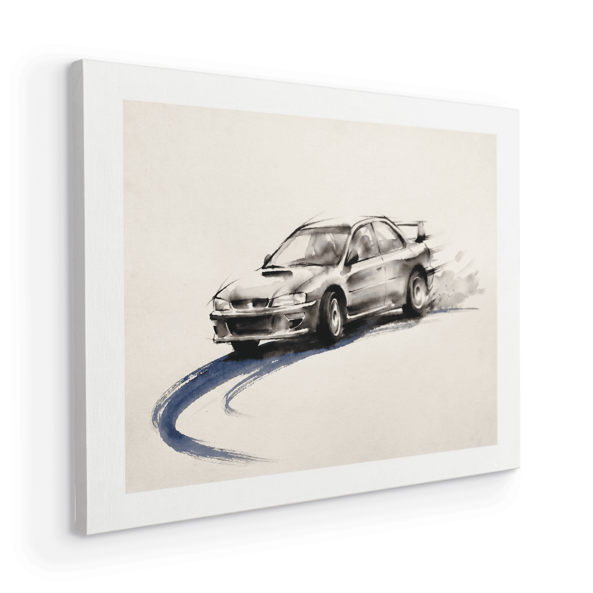 Minimalist Impreza Sumi-e Rally