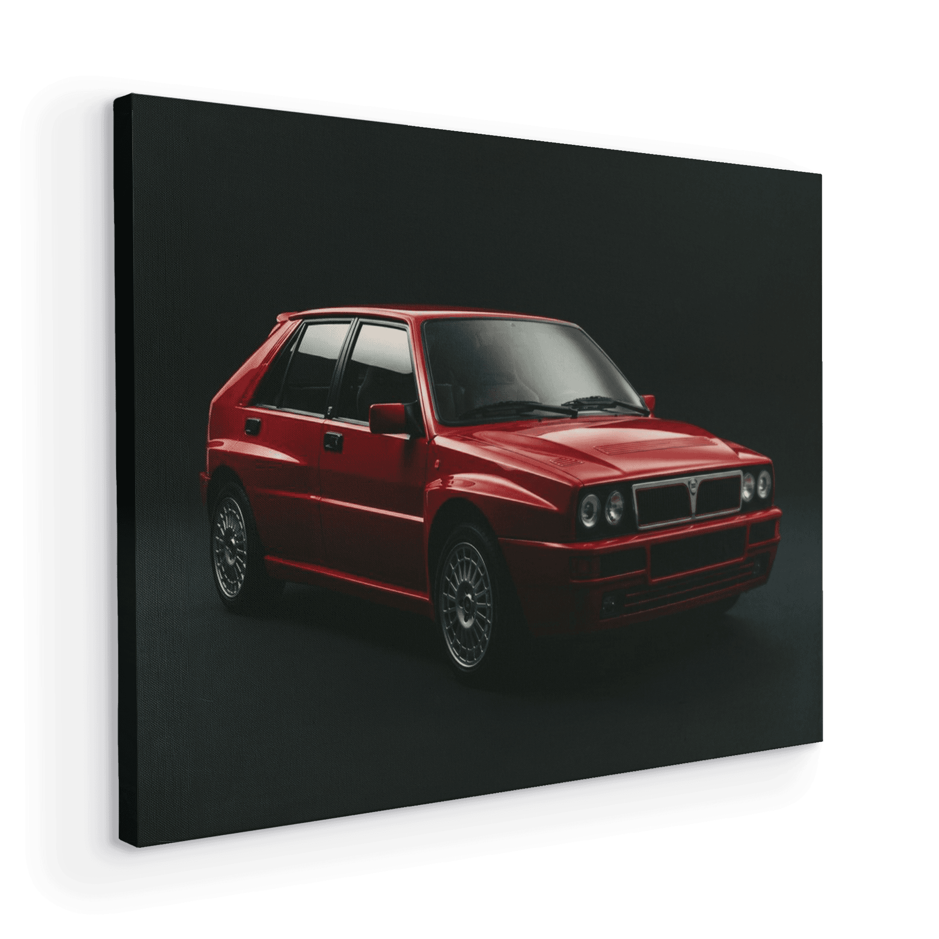 Lancia Delta HF Integrale Red Studio Portrait
