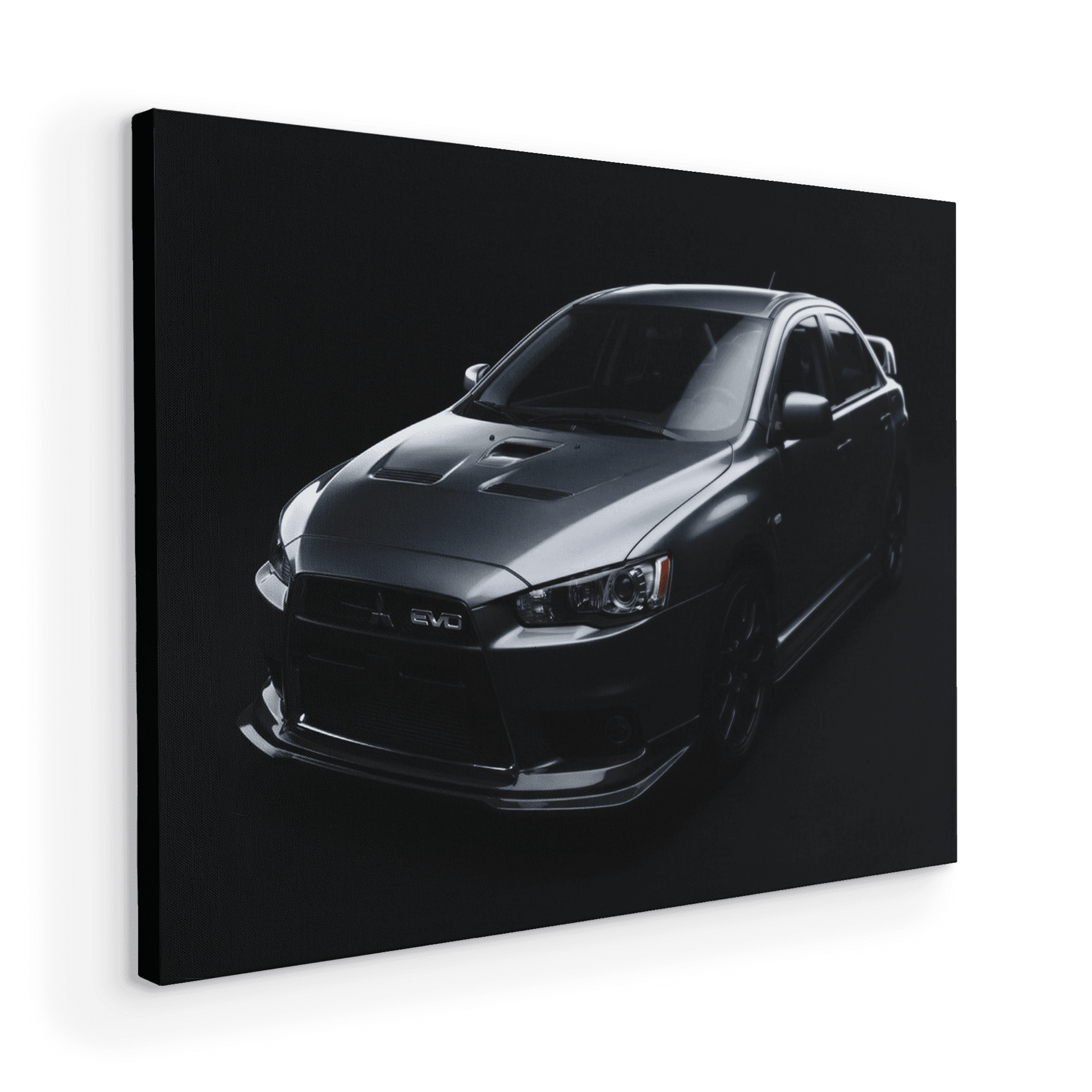 Mitsubishi Lancer Evolution X Gunmetal Grey Studio Portrait