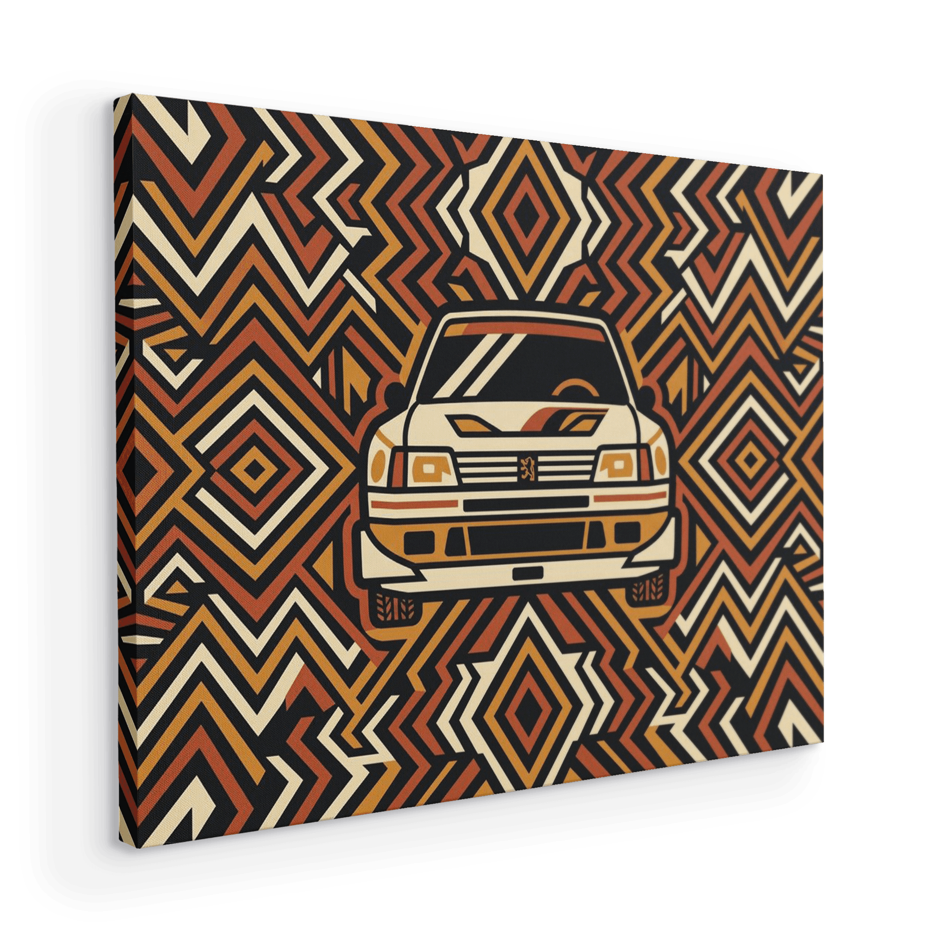 Peugeot 205 T16 Geometric Pattern Art